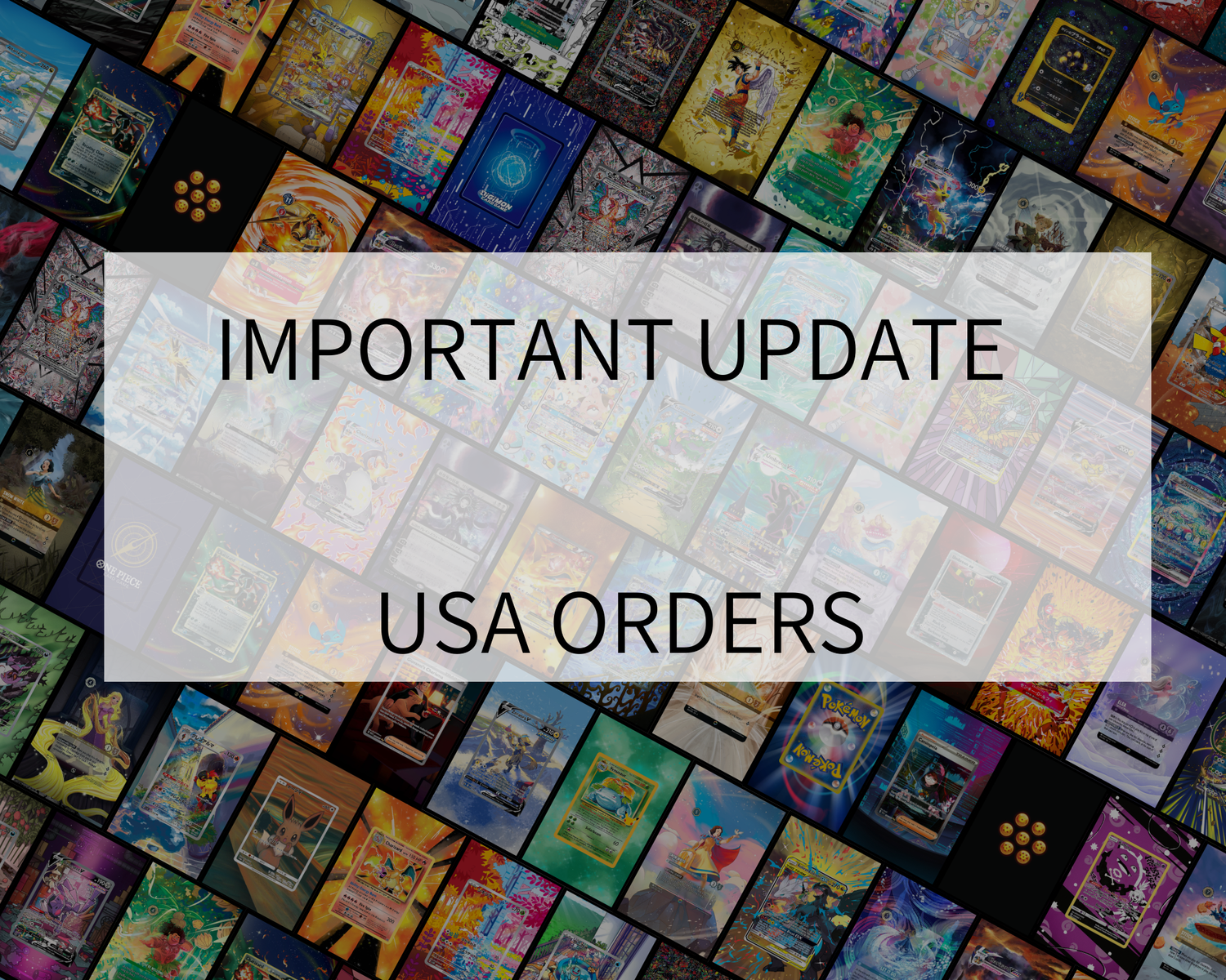 USA orders: IMPORTANT Update August 2025