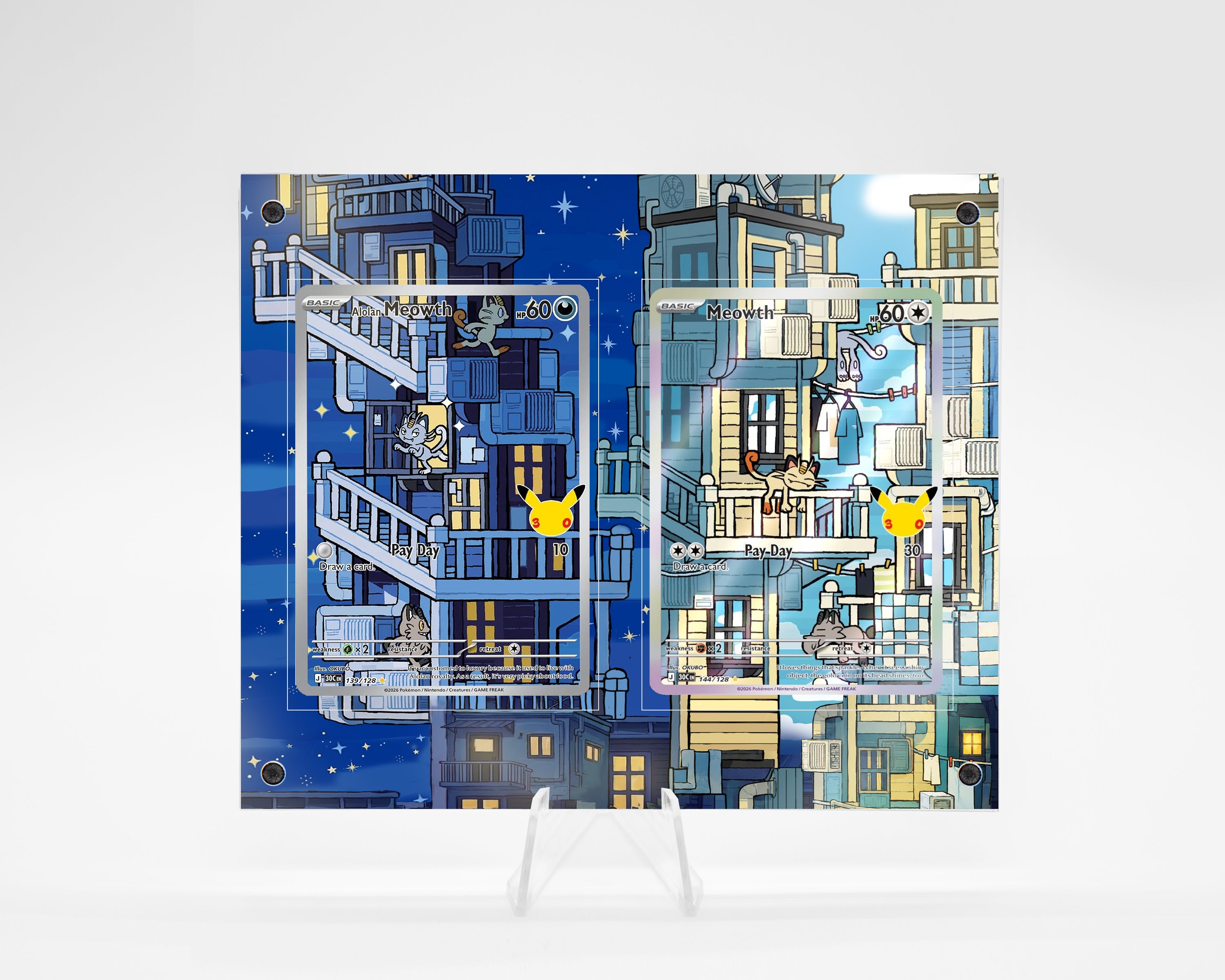 Meowth and Alolan Meowth | DUAL Art Guard Case