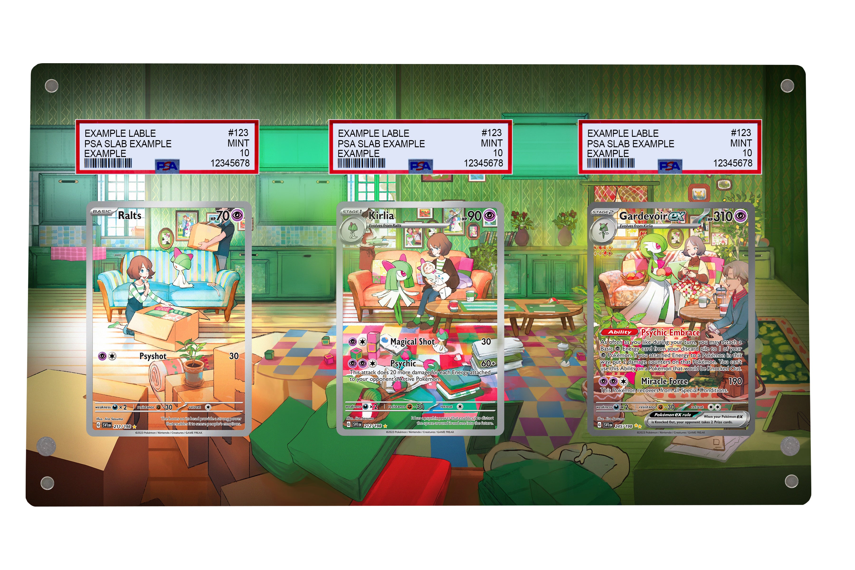 Ralts Kirlia Gardevoir | TRIPLE Graded Case