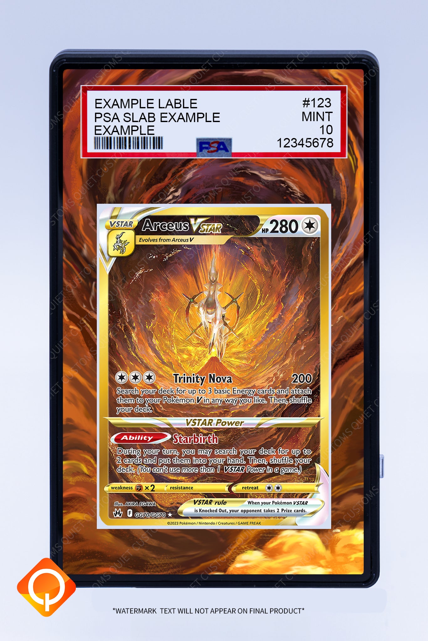 Arceus VSTAR GG70/GG70 (Graded) Case