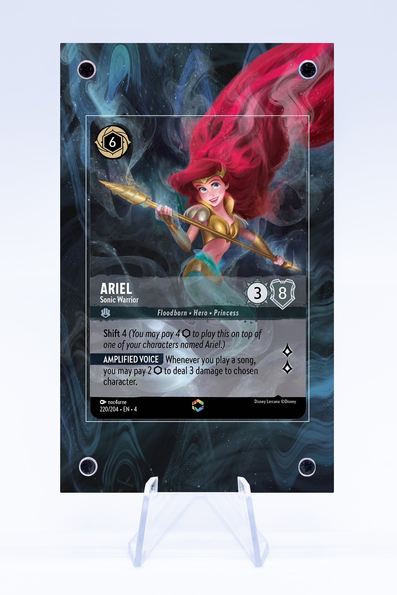 Ariel Sonic Warrior 220 204 Case | Lorcana | Art Guard (Ungraded) Ariel Sonic Warrior 220 204 Case | Lorcana | Art Guard (Ungraded)