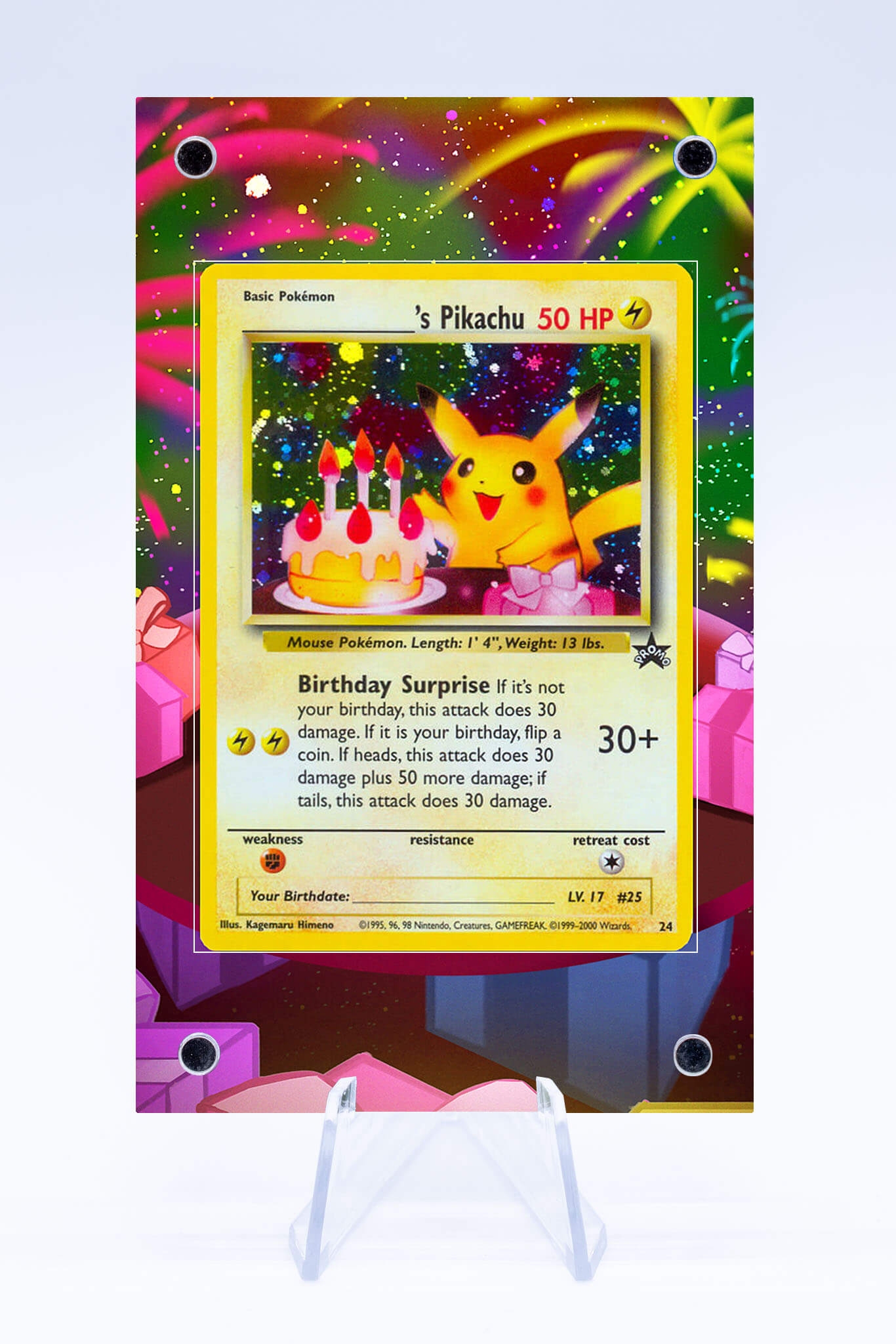 Pikachu Birthday Case | Promo | Art Guard (Ungraded) Pikachu Birthday Case | Promo | Art Guard (Ungraded)
