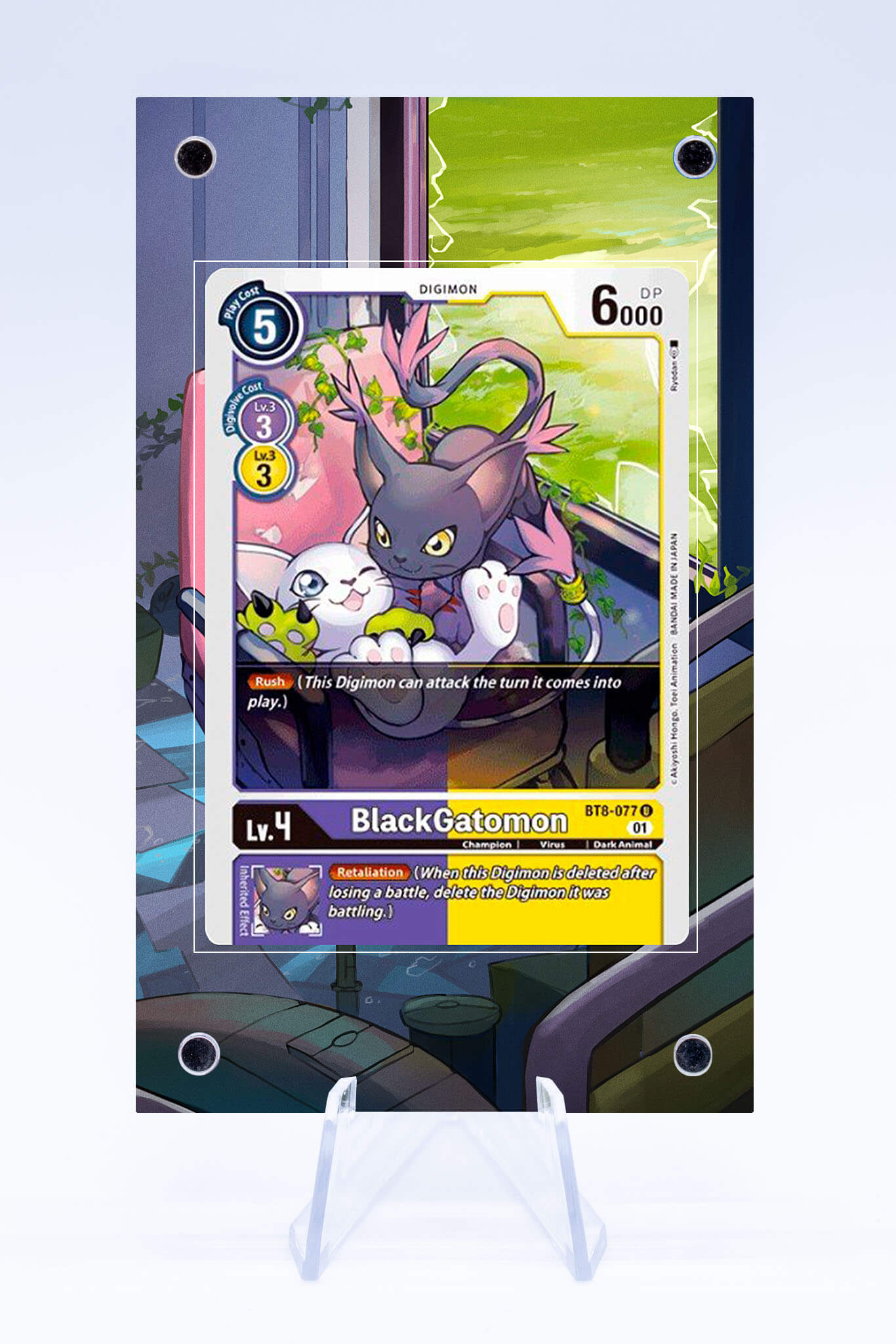black digimon cards Black Gatomon BT8-077 | Digimon