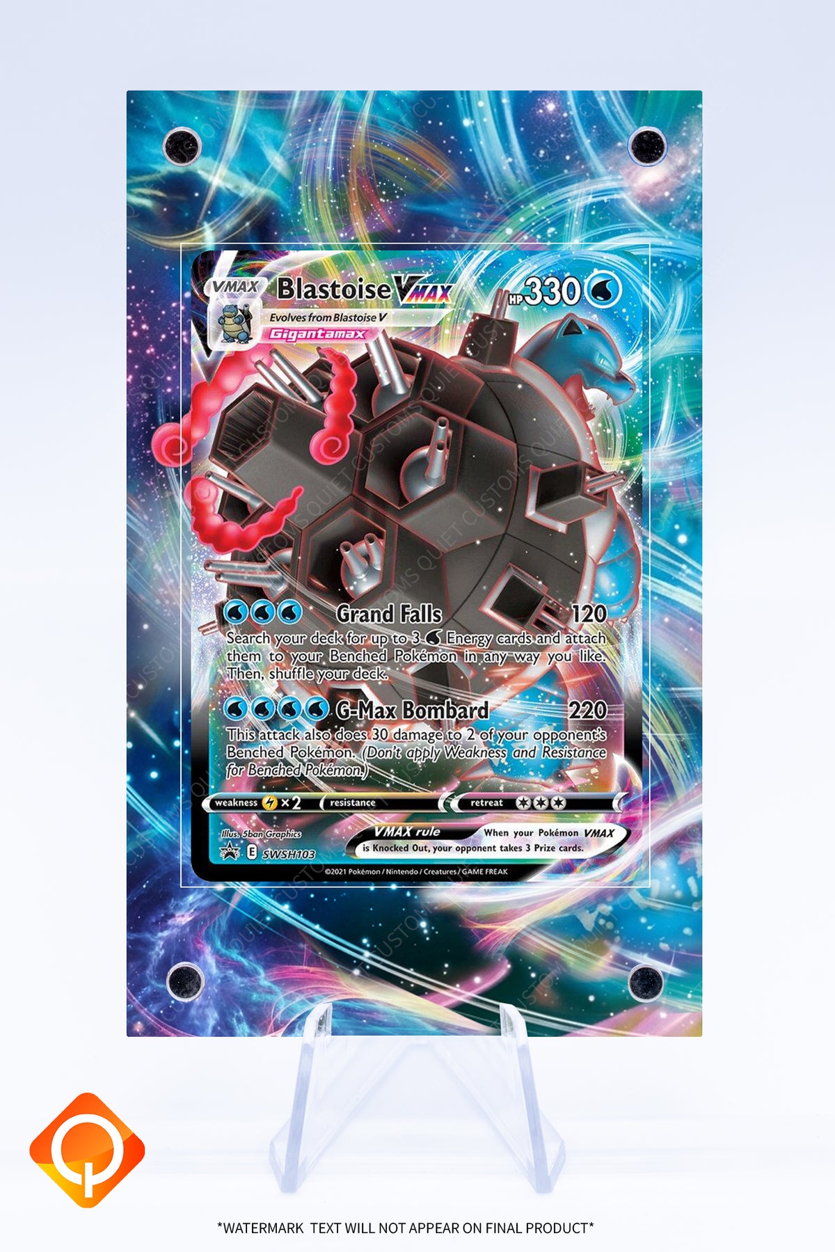 Blastoise VMAX SWSH103 Case | Art Guard (Ungraded)