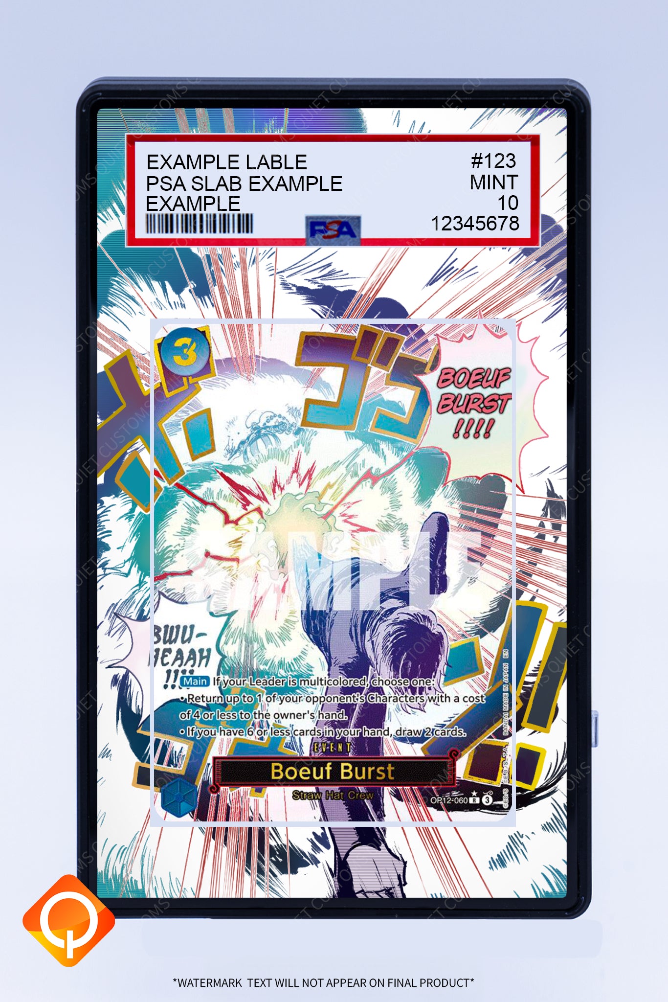 Boeuf Burst OP12-060 (Graded) Case