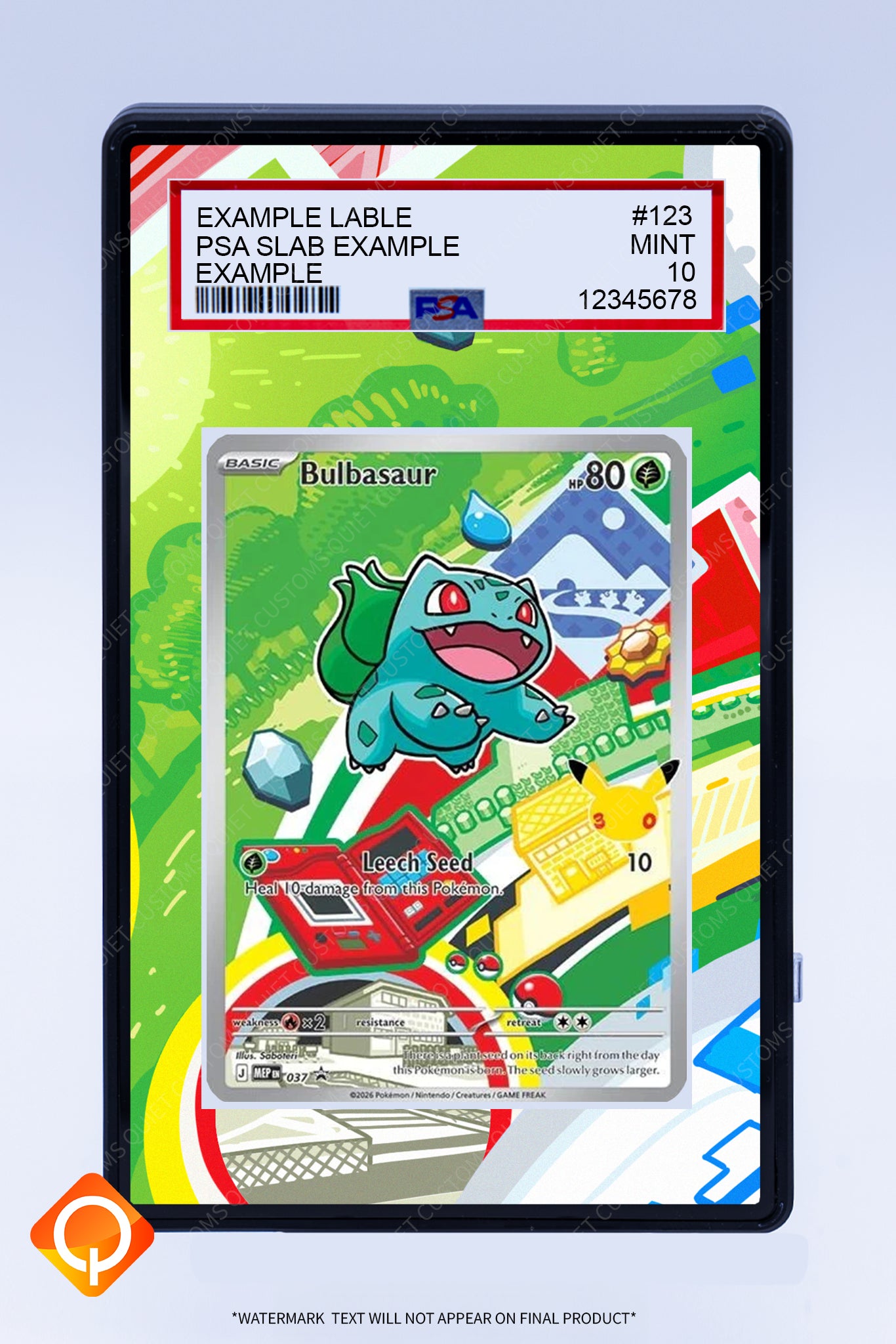 Bulbasaur 037 Promo (Graded) Case