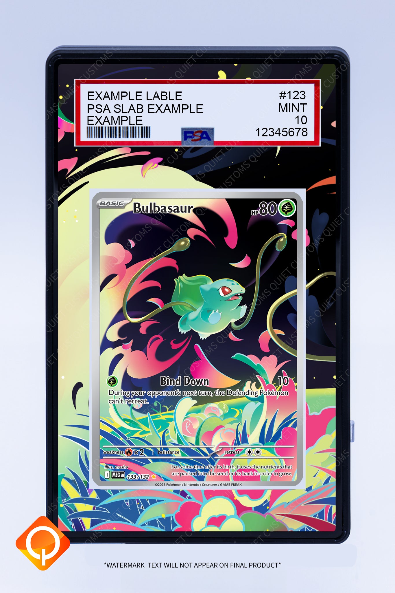 Bulbasaur 133 132 (Graded) Case Bulbasaur 133 132 (Graded) Case