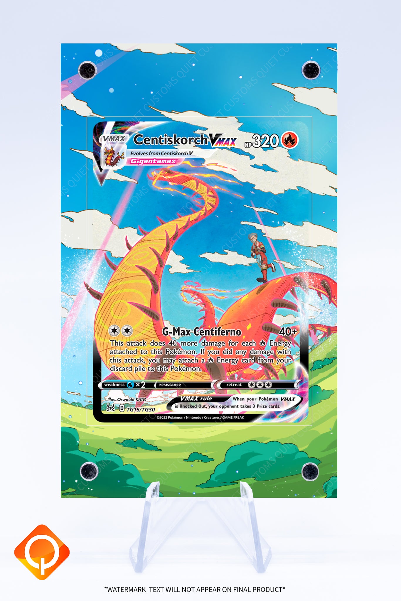 g max centiferno pokemon card value Centiskorch VMAX TG15 TG30 Case