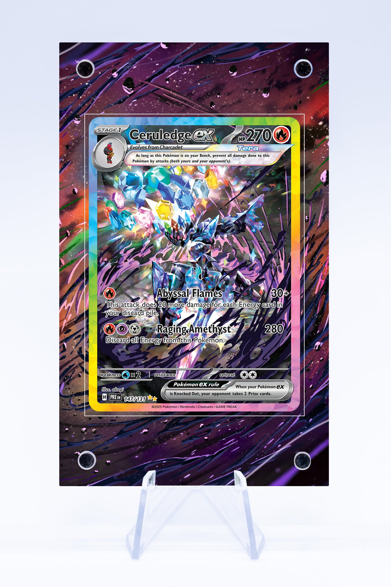 Ceruledge EX 147 131 Case | Art Guard (Ungraded) Ceruledge EX 147 131 Case | Art Guard (Ungraded)