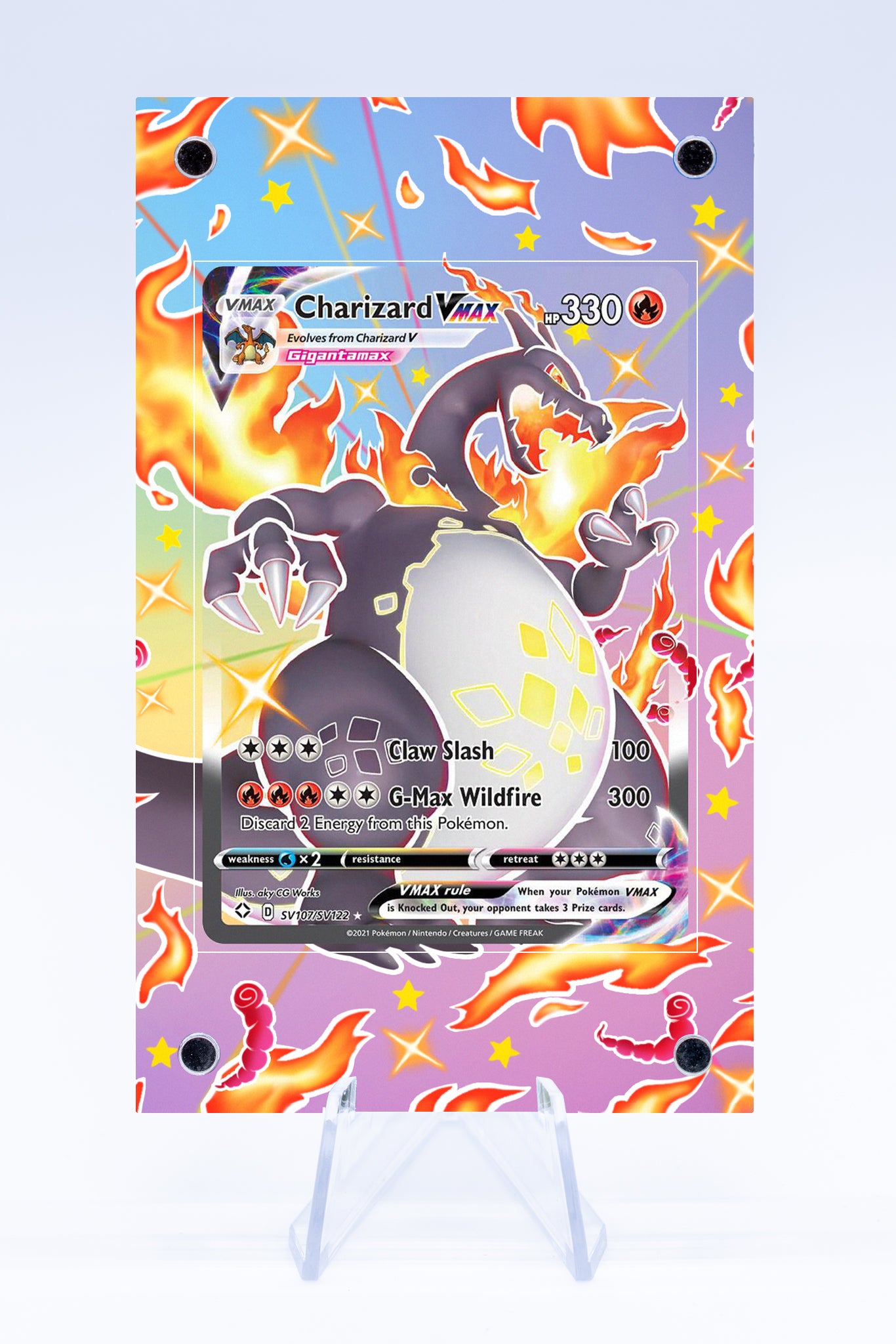 Charizard VMAX SV107 SV122 Case | Shining Fates | Art Guard Case (Ungr Charizard VMAX SV107 SV122 Case | Shining Fates | Art Guard Case (Ungr