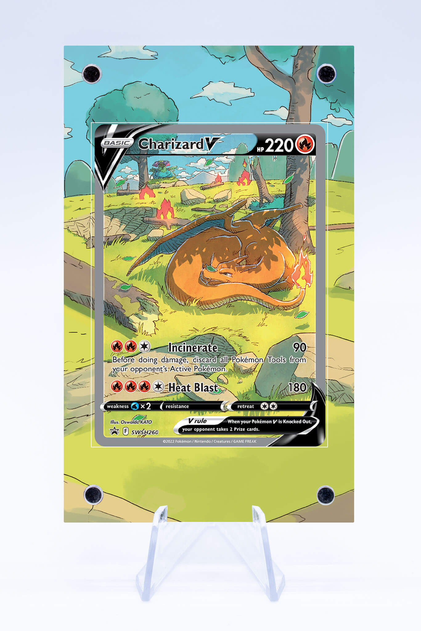Charizard V Promo Case | UPC Promo | Art Guard Case (Ungraded)