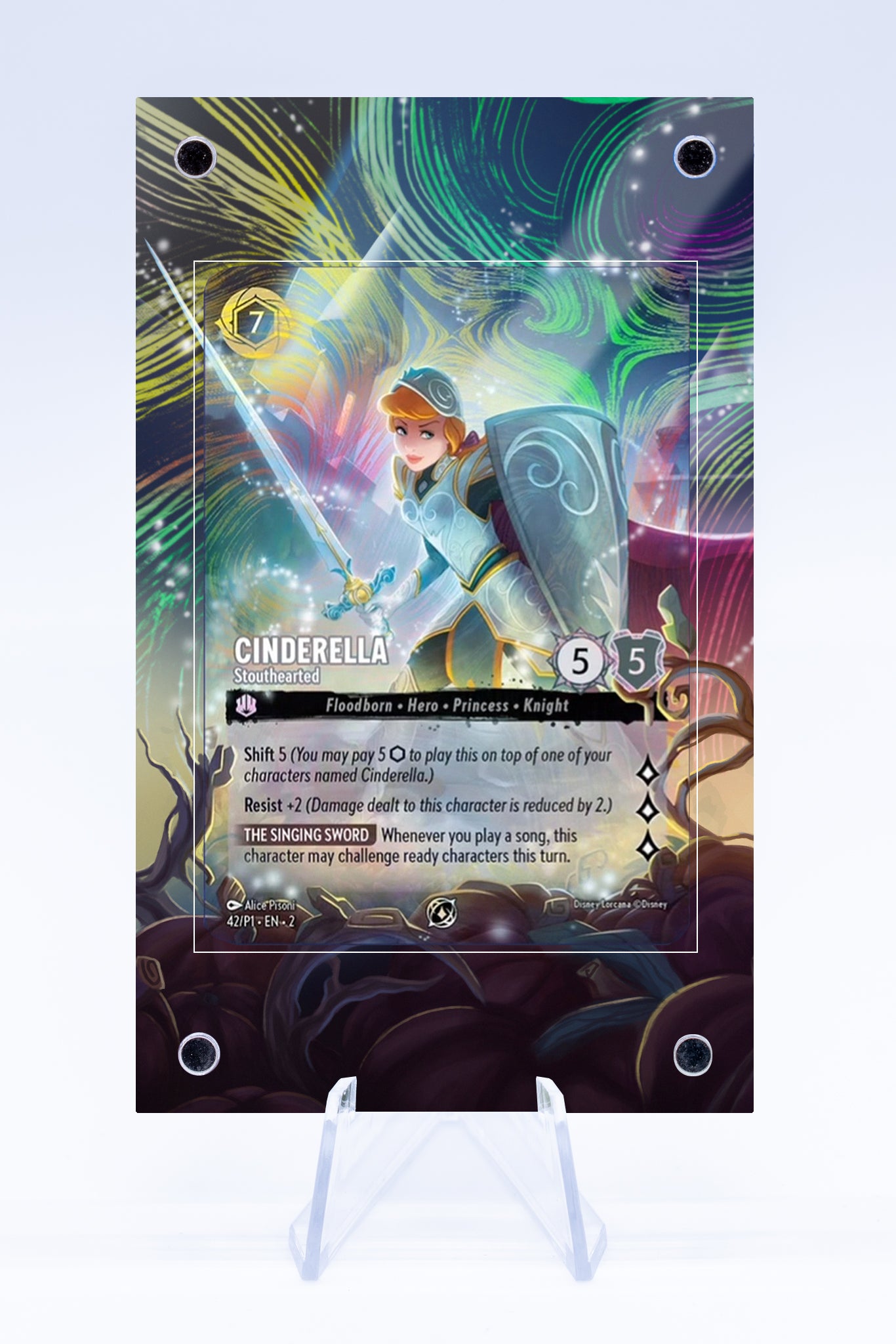Cinderella Southearted 42 P1 Promo Case | Lorcana | Art Guard (Ungrade Cinderella Southearted 42 P1 Promo Case | Lorcana | Art Guard (Ungrade