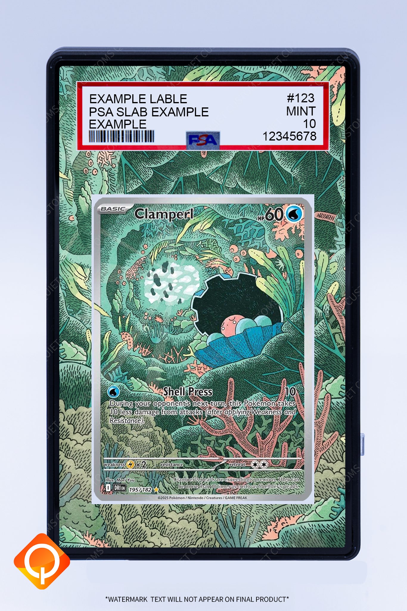 Clamperl 195 182 (Graded) Case