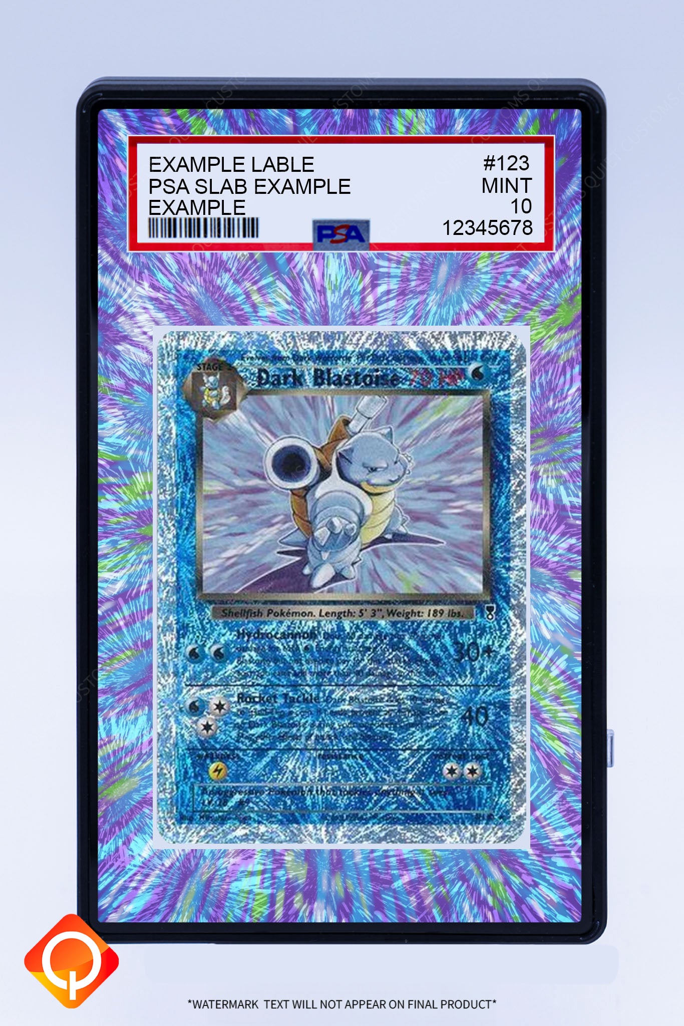 Dark Blastoise Legendary Collection (Graded) Case