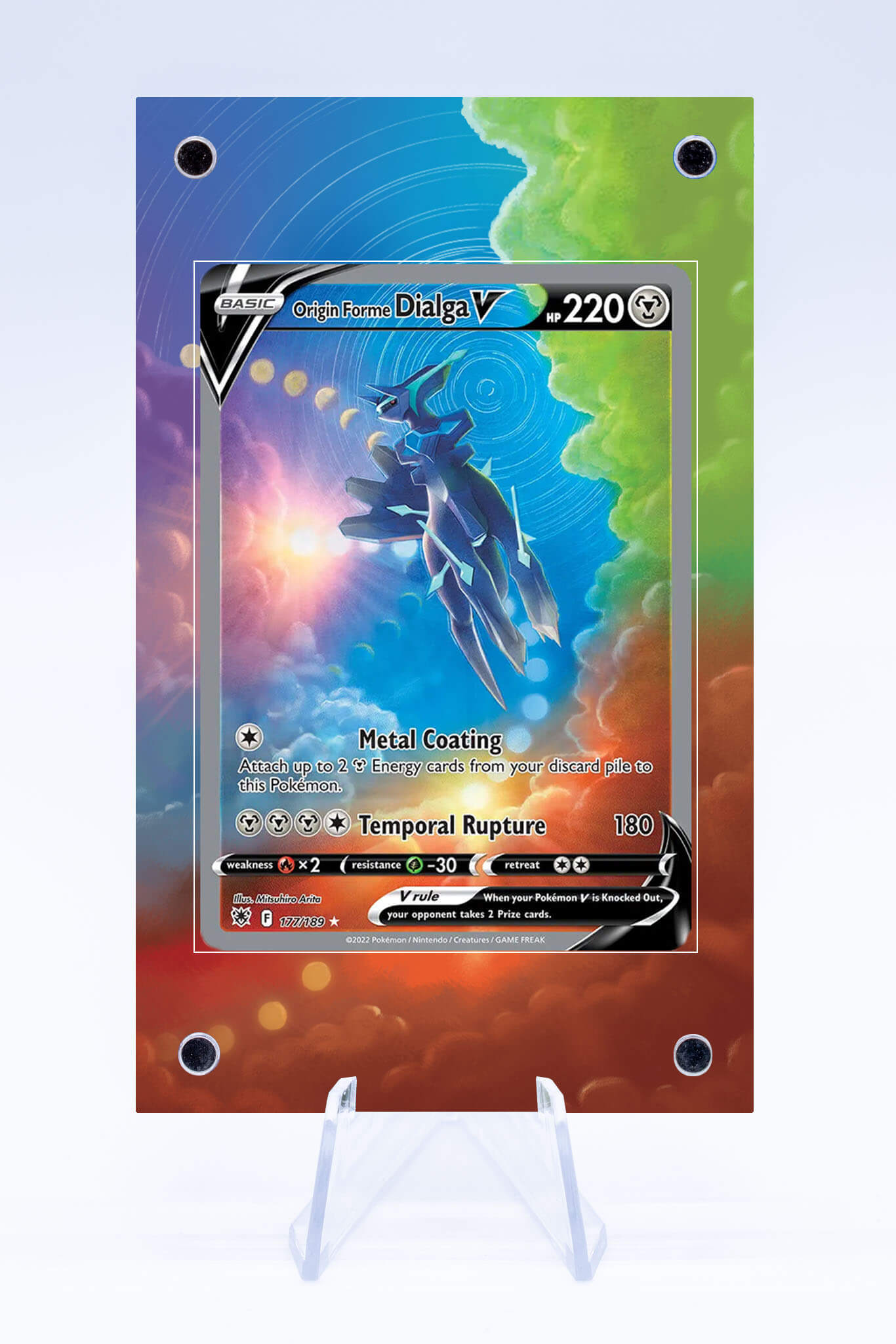 dialga full art pokemon card Origin Forme Dialga V 177 189 Case | Astral Radiance