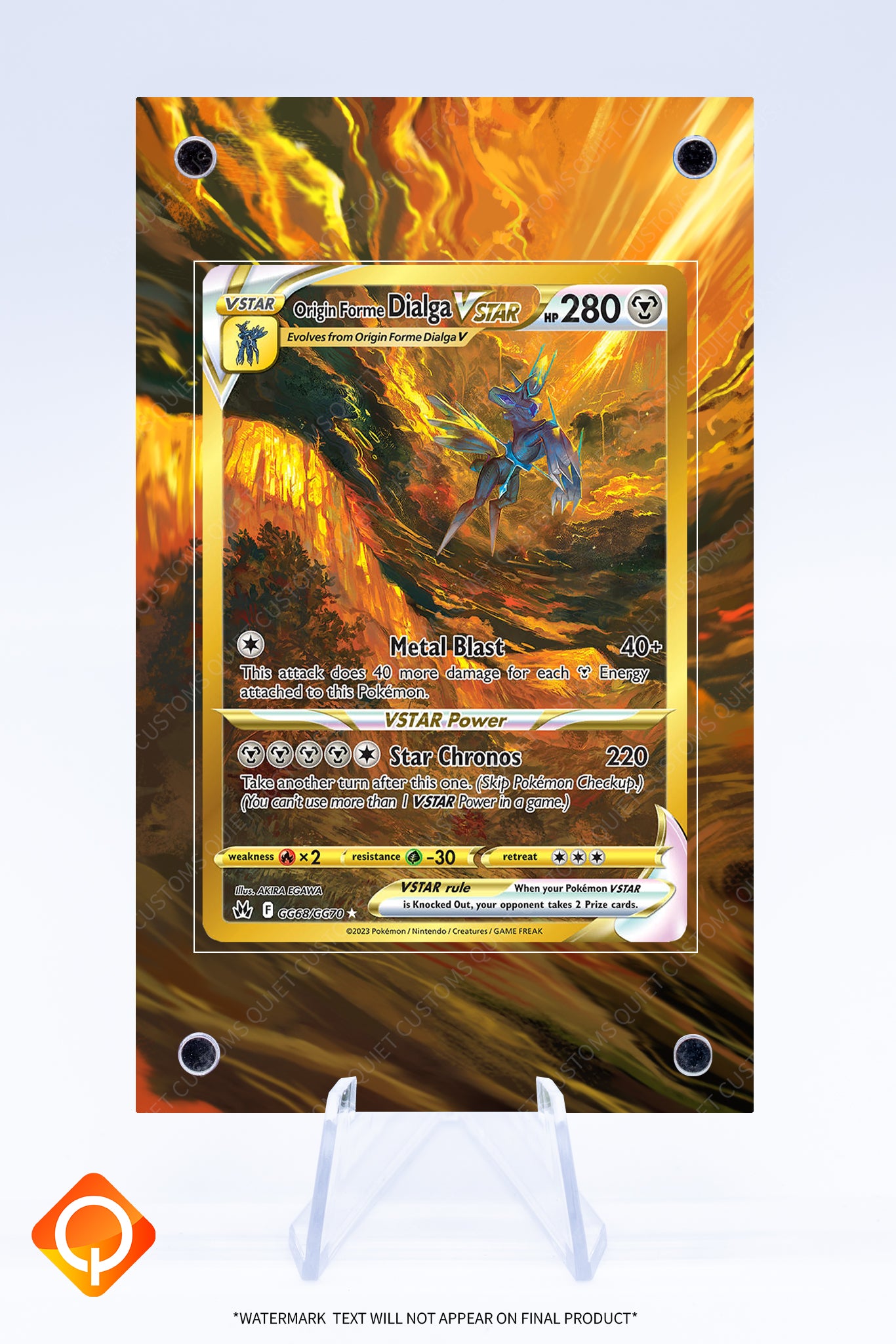 Origin Forme Dialga VSTAR Case| Crown Zenith | Art Guard (Ungraded)