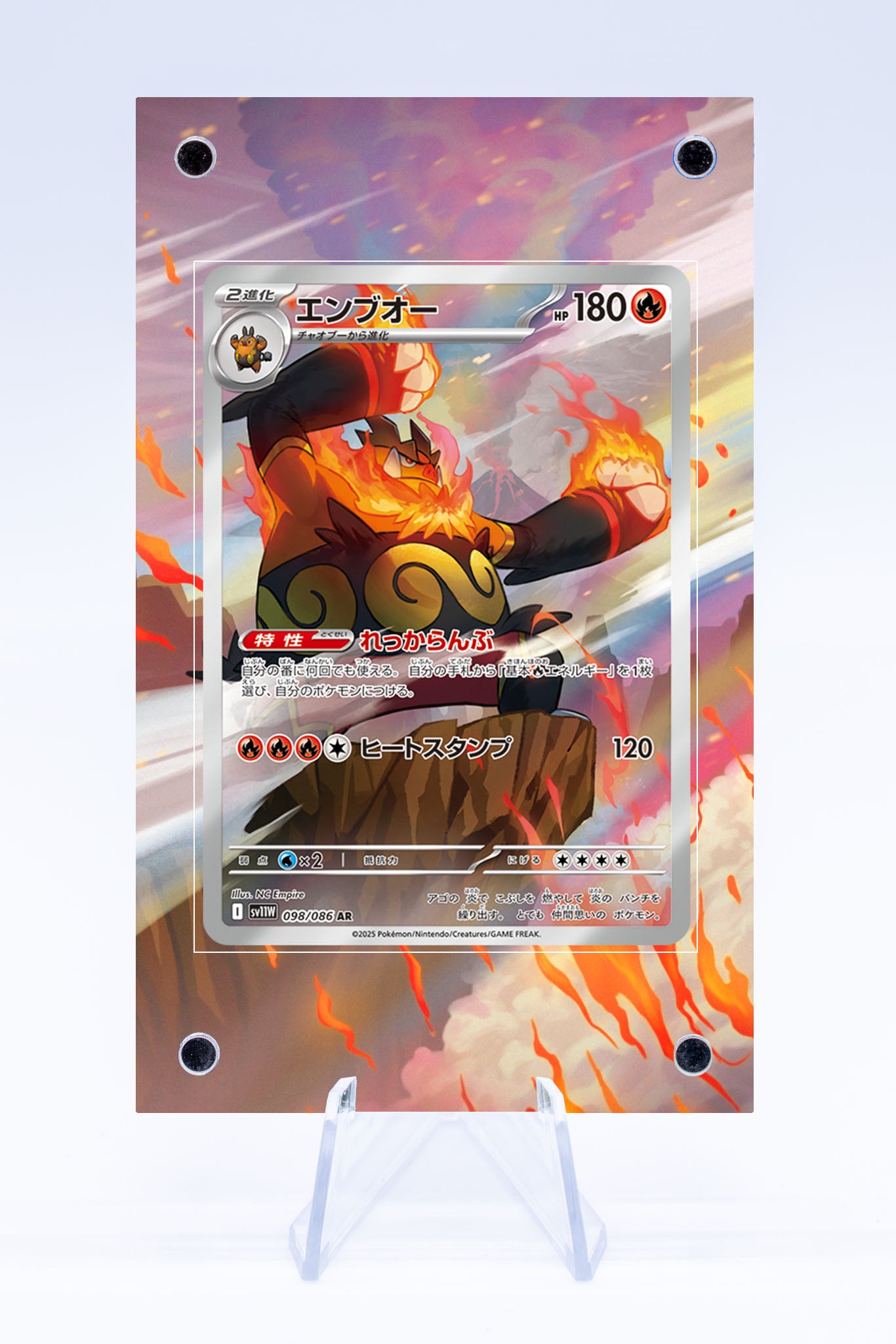 pokemon emboar card Emboar Case