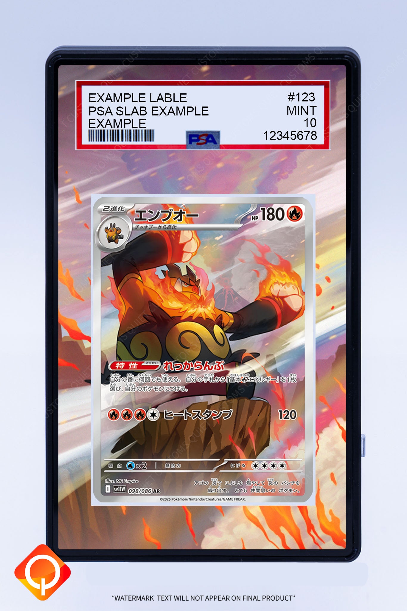 Emboar SIR (Graded) Case Emboar SIR (Graded) Case