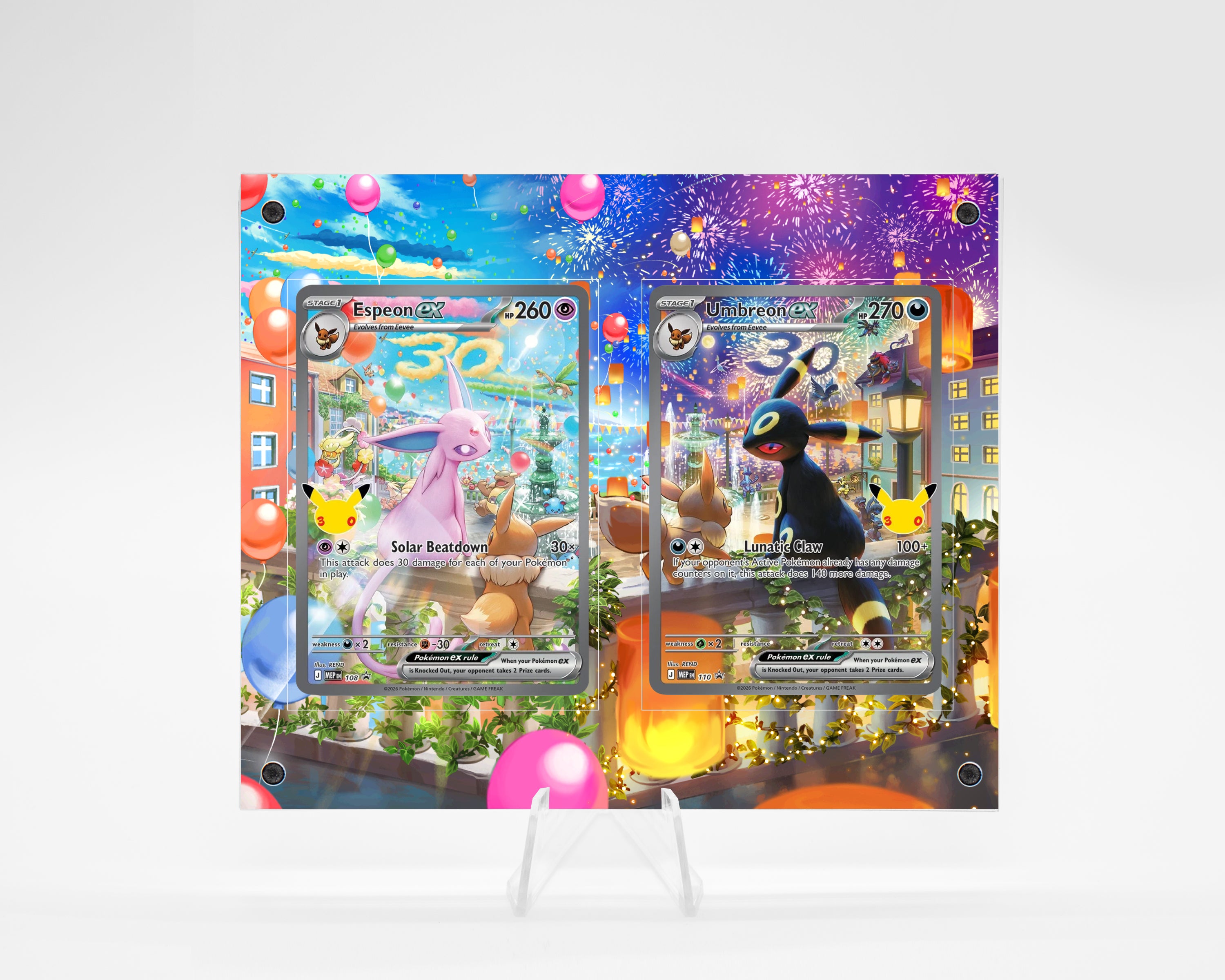 Espeon and Umbreon 30th | DUAL Art Guard Case