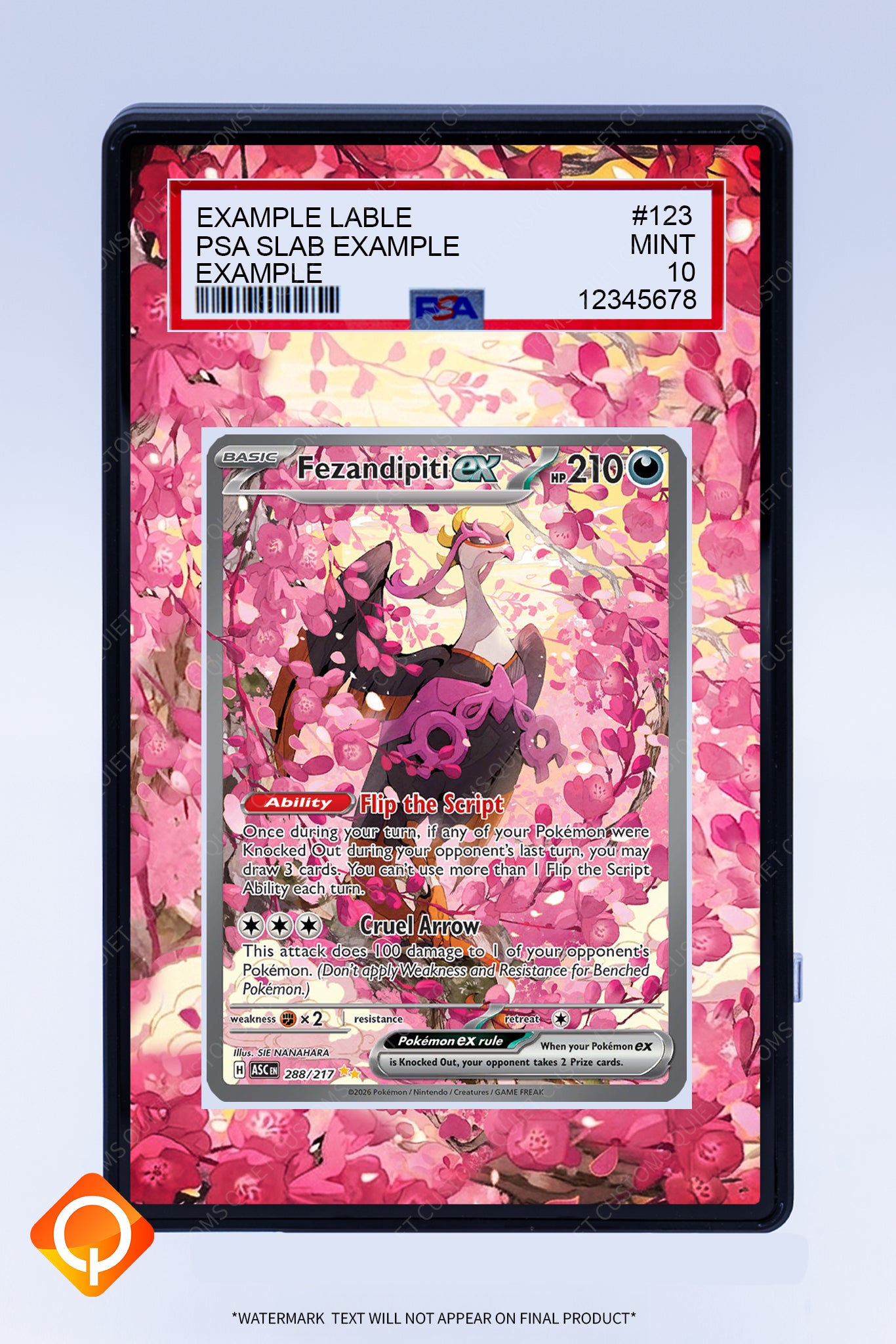 Fezandipiti EX 288 217 (Graded) Case