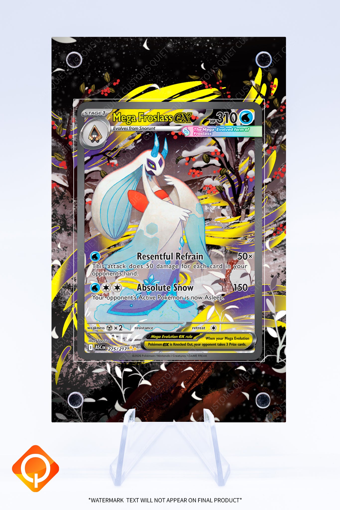 Froslass (Mega) Ex 275 217 Case | Art Guard (Ungraded)