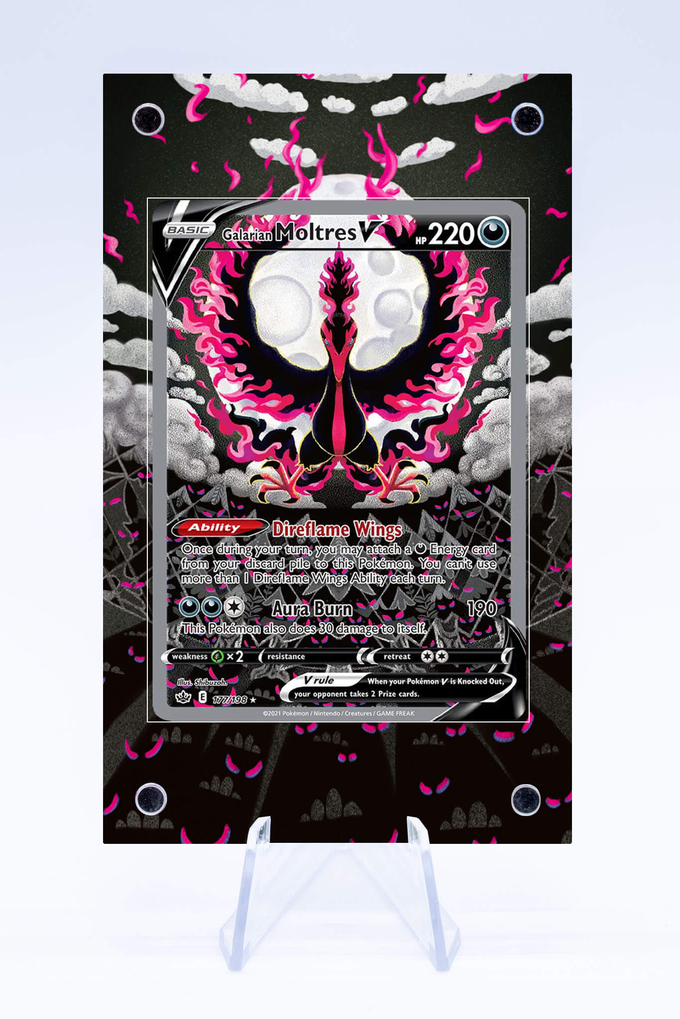 Galarian Moltres V 177 198 Case | Chilling Reign | Art Guard (Ungraded Galarian Moltres V 177 198 Case | Chilling Reign | Art Guard (Ungraded