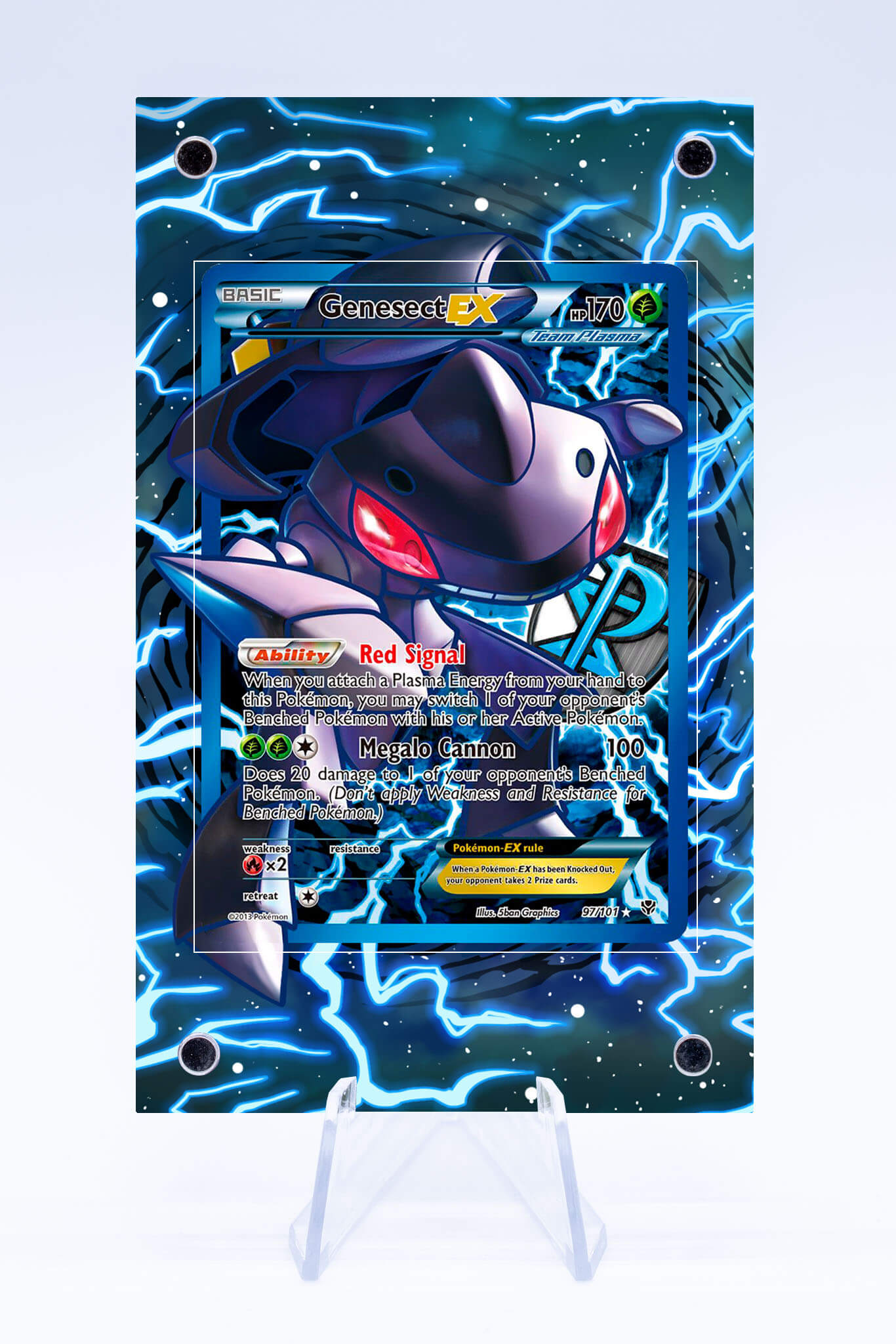 Genesect EX 97 101 Case | Plasma Blast | Art Guard (Ungraded)