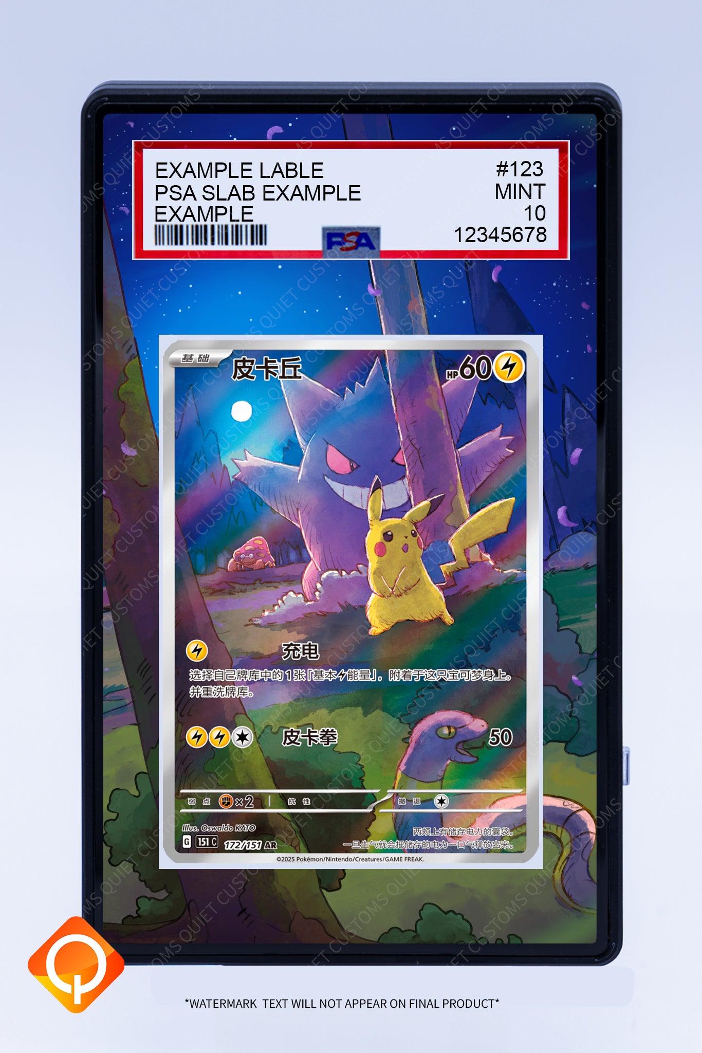 Pikachu 172 151 (Graded) Case