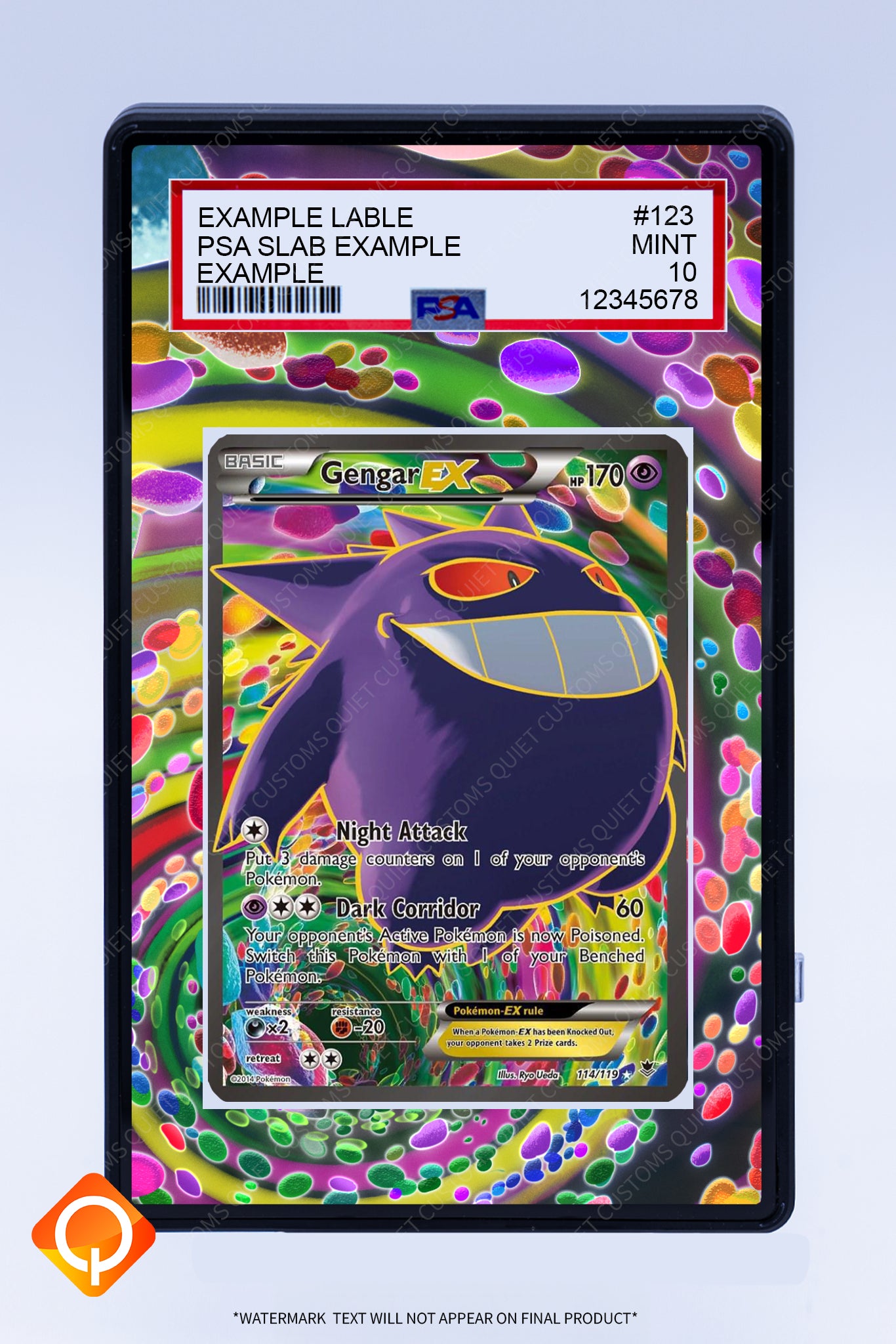 Gengar EX 114 119 (Graded) Case