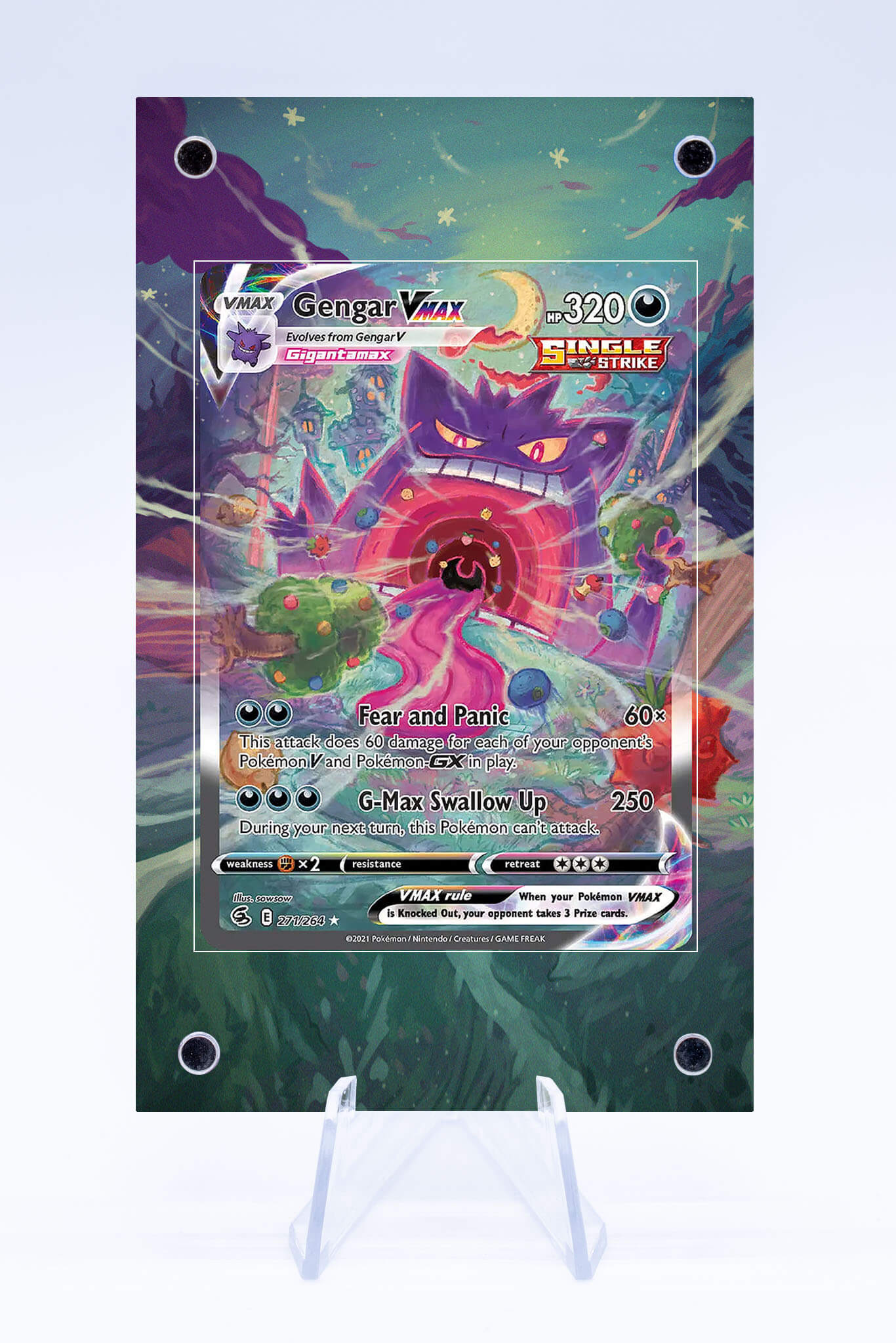 Gengar VMAX 271 264 Case | Fusion Strike | Art Guard (Ungraded) Gengar VMAX 271 264 Case | Fusion Strike | Art Guard (Ungraded)