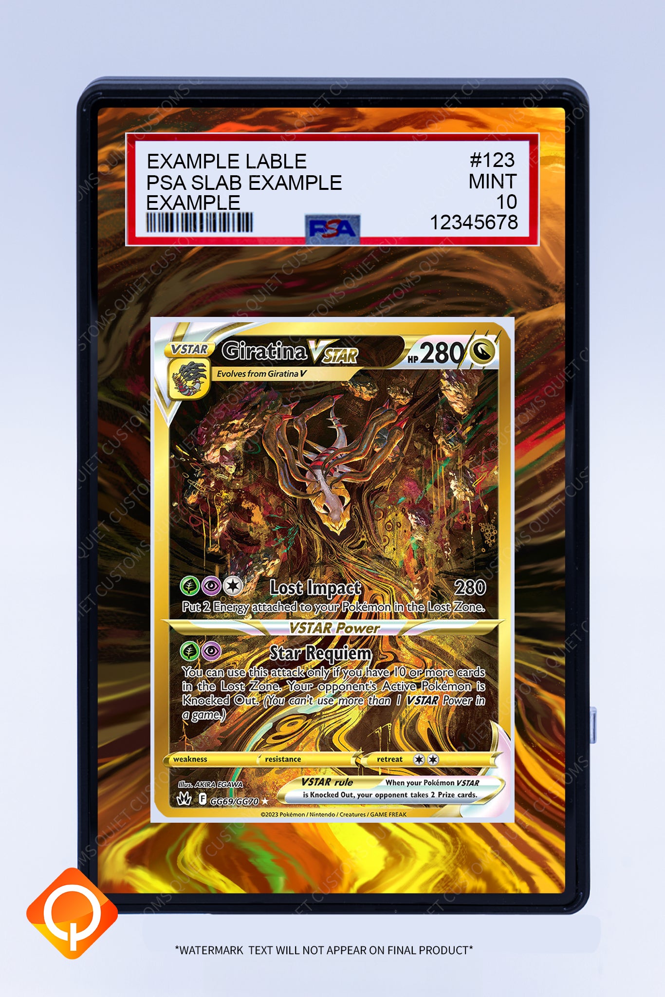 Giratina VSTAR GG69/GG70 (Graded) Case