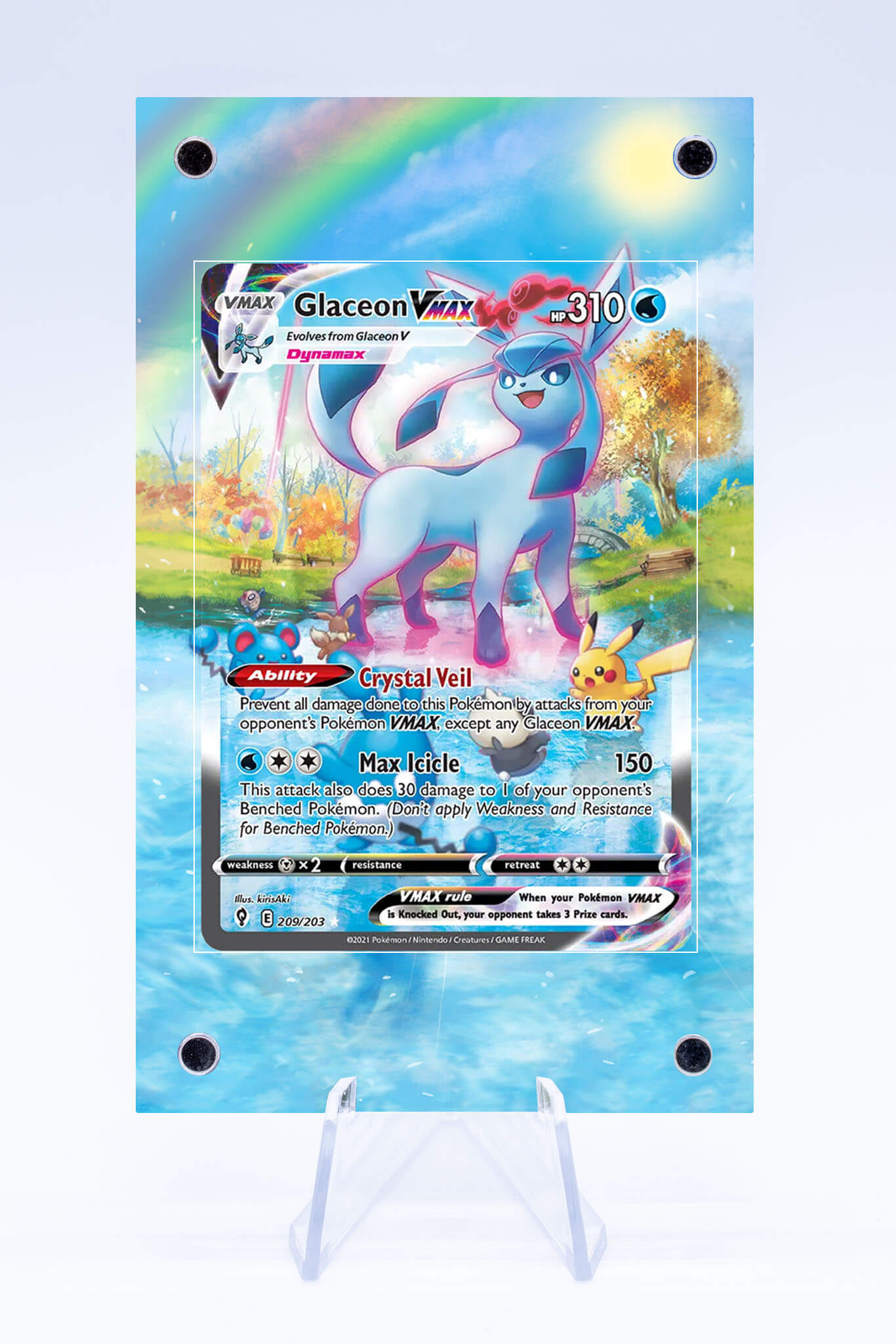 Glaceon VMAX 209 203 Case | Evolving Skies | Art Guard (Ungraded) Glaceon VMAX 209 203 Case | Evolving Skies | Art Guard (Ungraded)