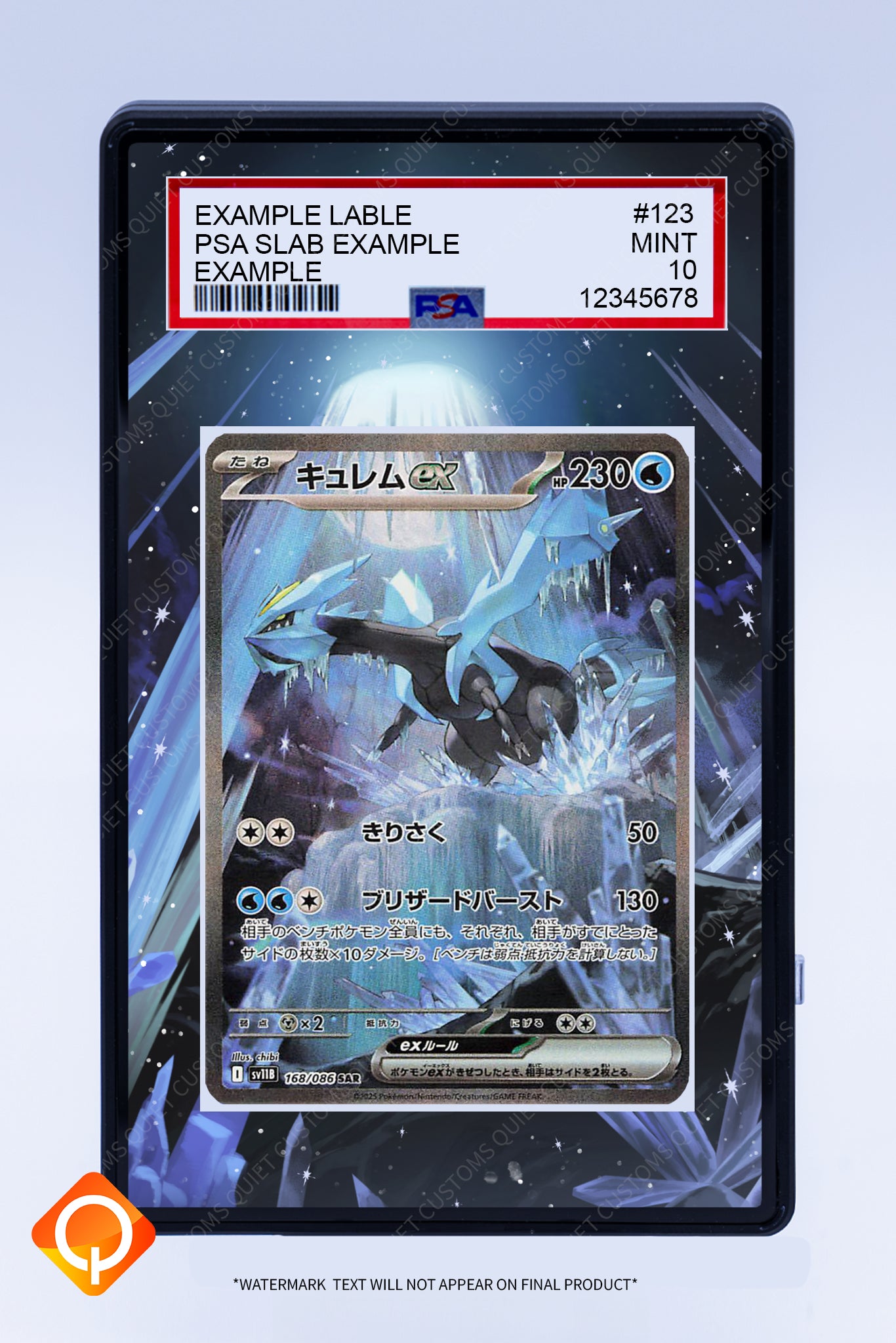Kyurem EX (Graded) Case