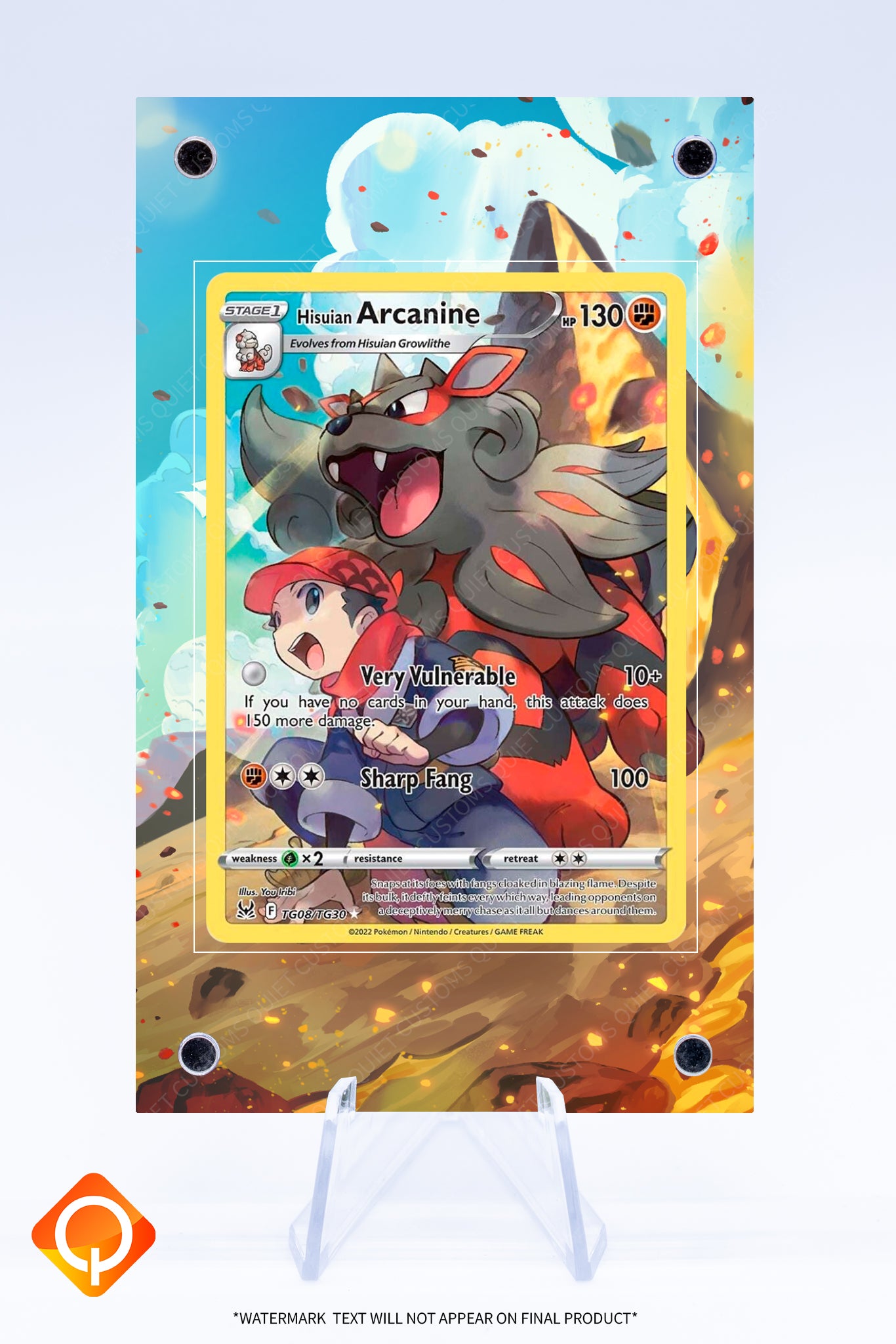 Hisuian Arcanine TG08 TG30 Case | Art Guard (Ungraded)