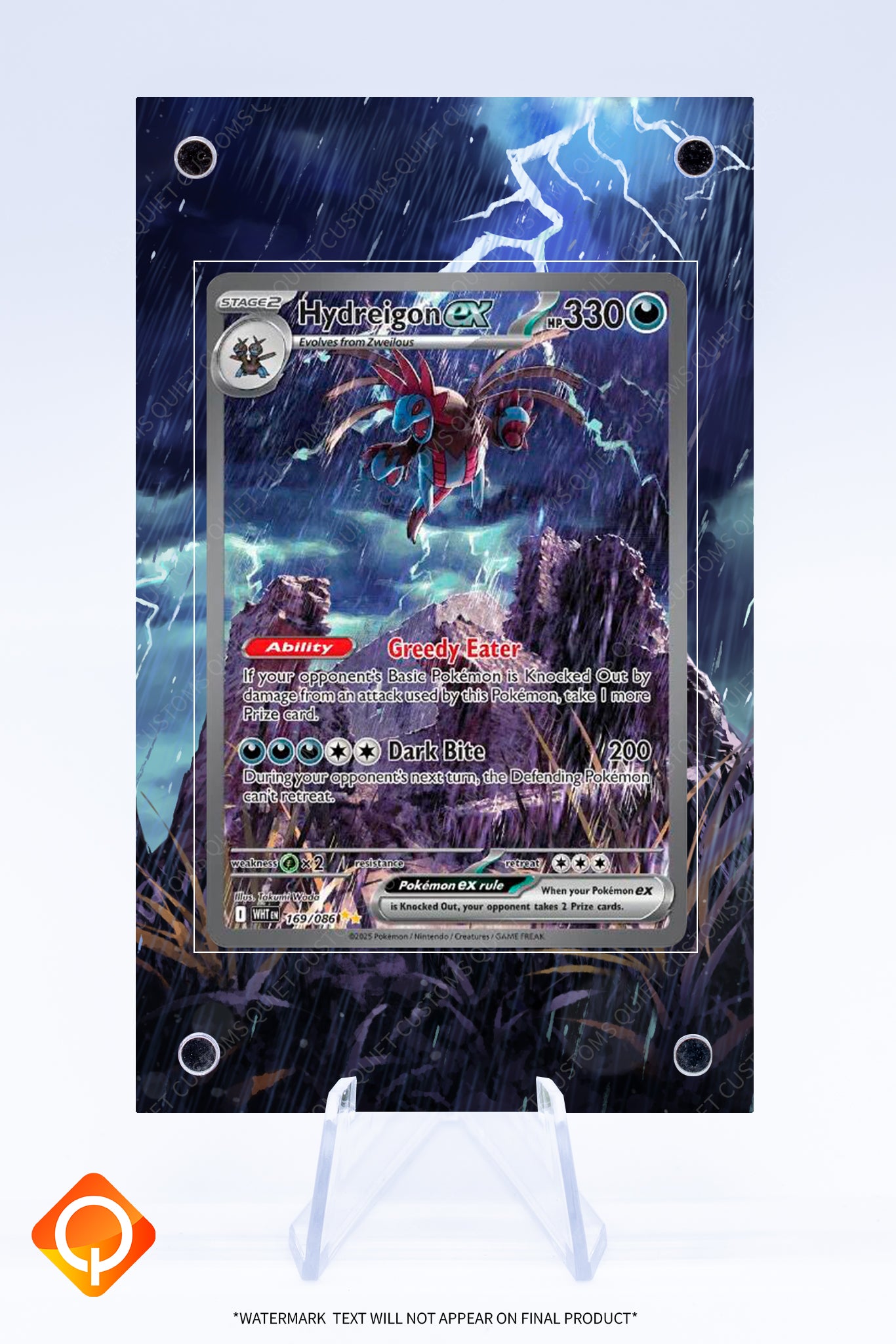 Hydreigon EX 169 086 Case | Art Guard (Ungraded) Hydreigon EX 169 086 Case | Art Guard (Ungraded)