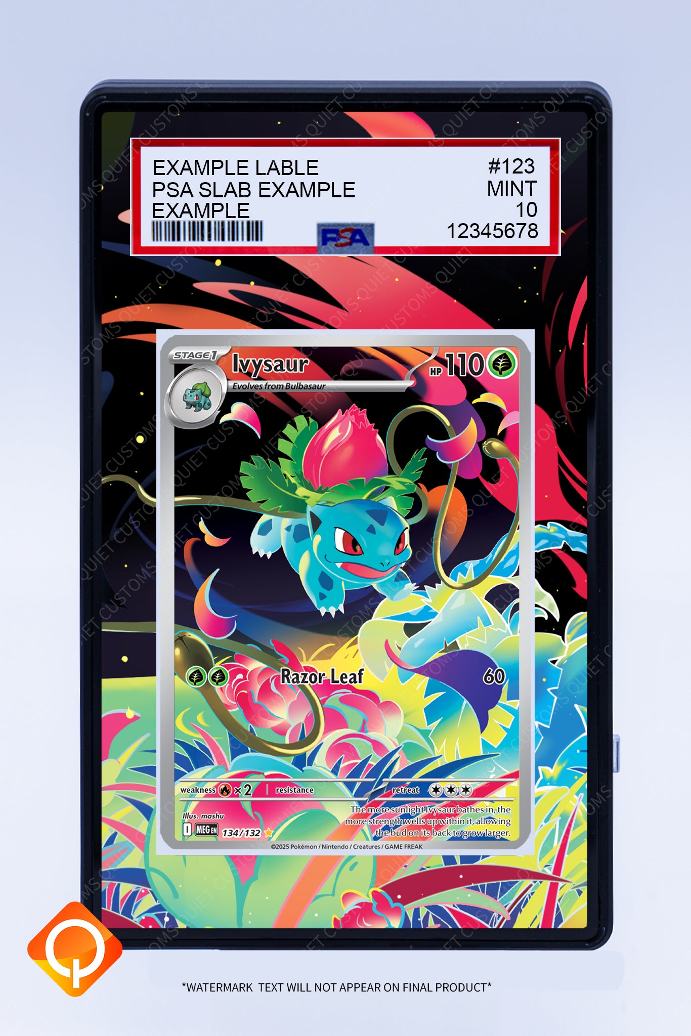 Ivysaur 134 132 (Graded) Case