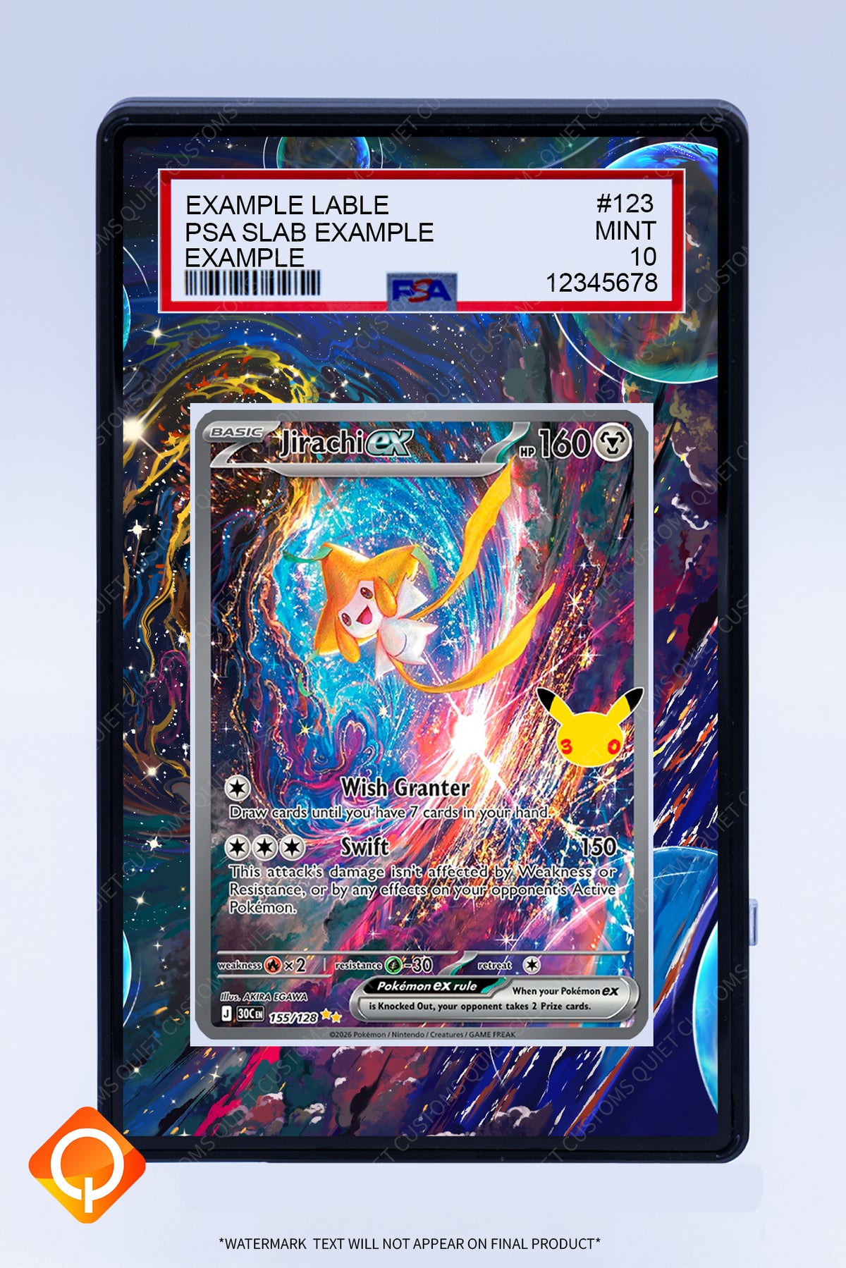 Jirachi EX 155 128 (Graded) Case