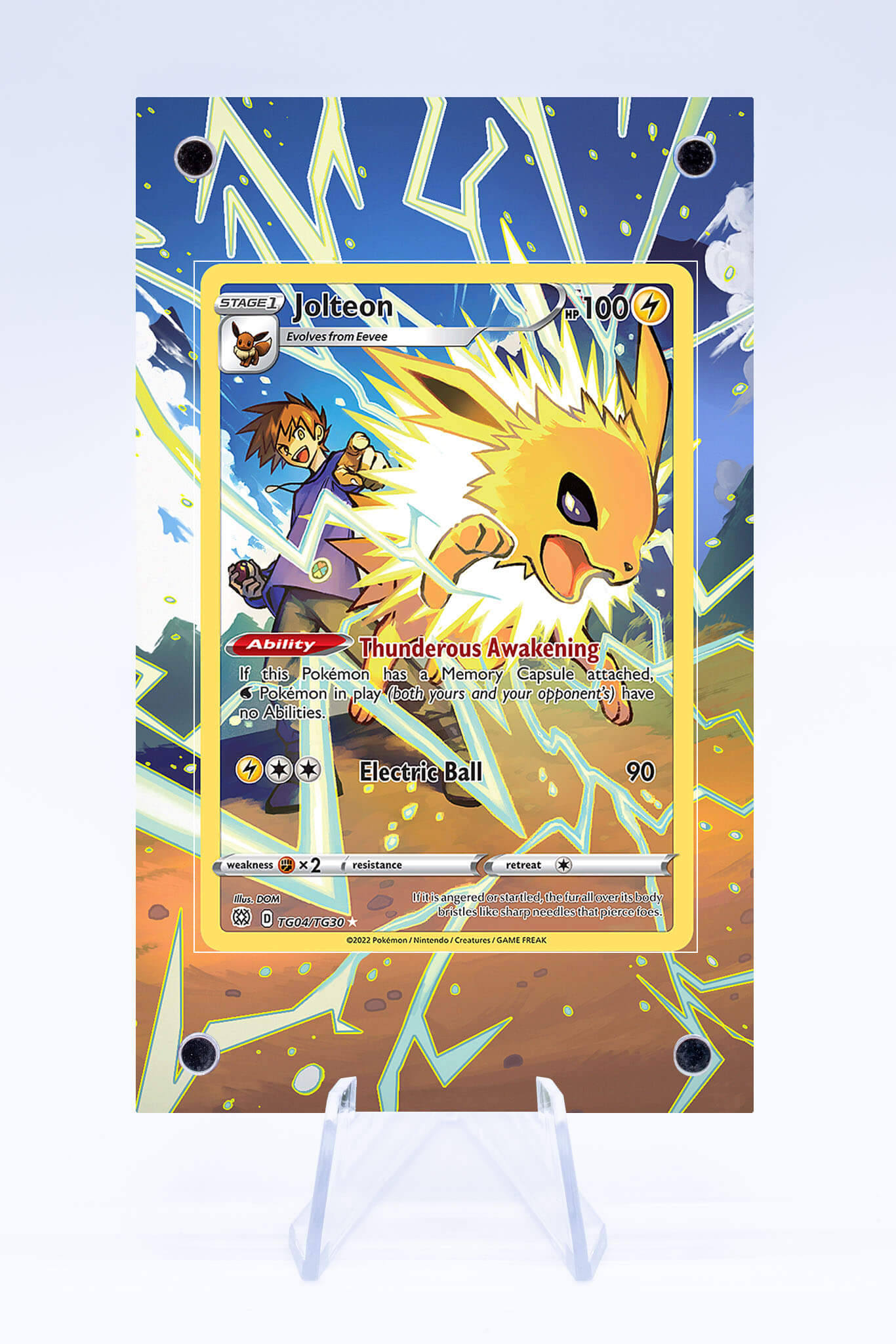 pokemon tcg brilliant stars tg04 tg30 jolteon card Jolteon TG04 TG30 Case | Brilliant Stars