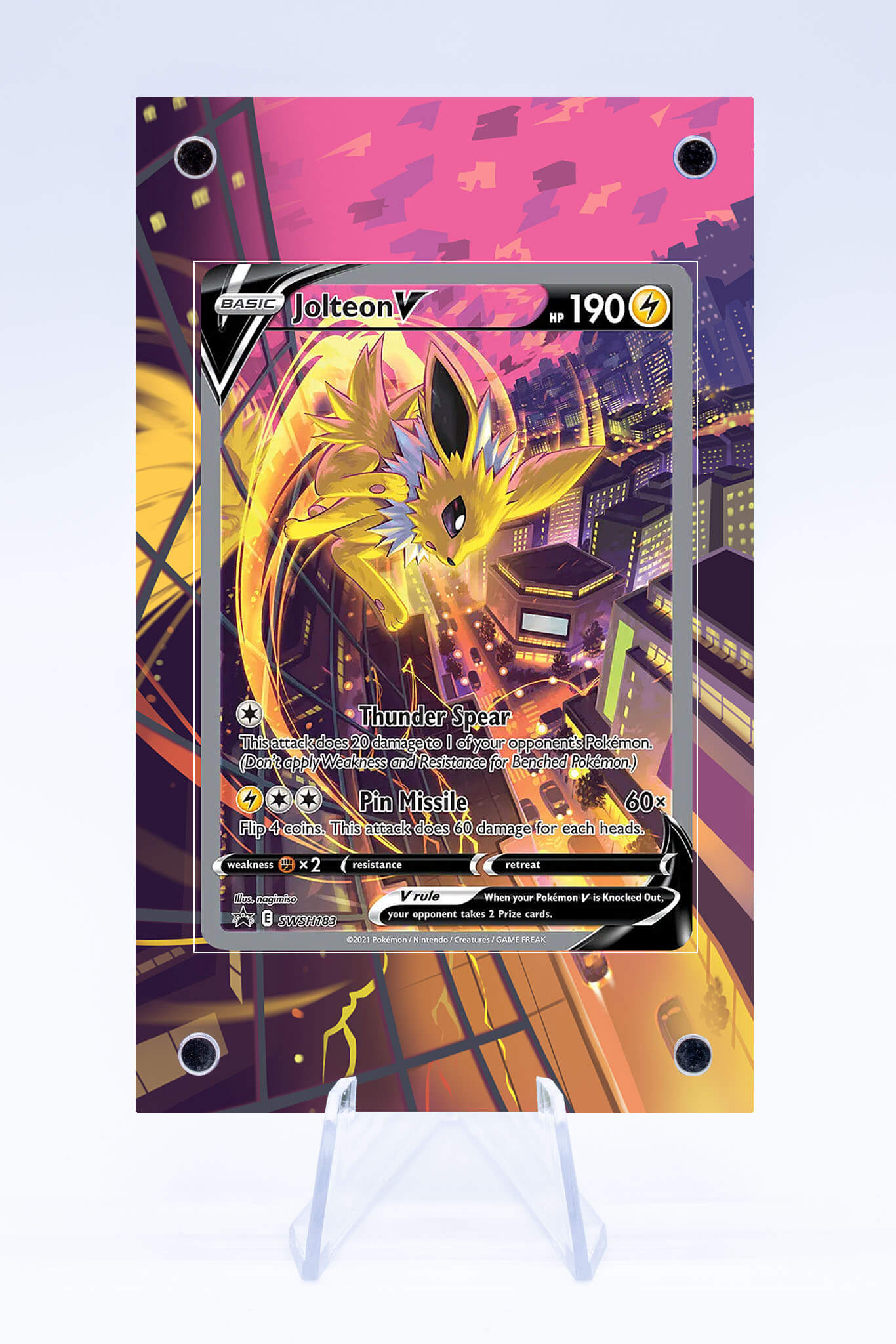 jolteon pokemon card Jolteon V Promo Case