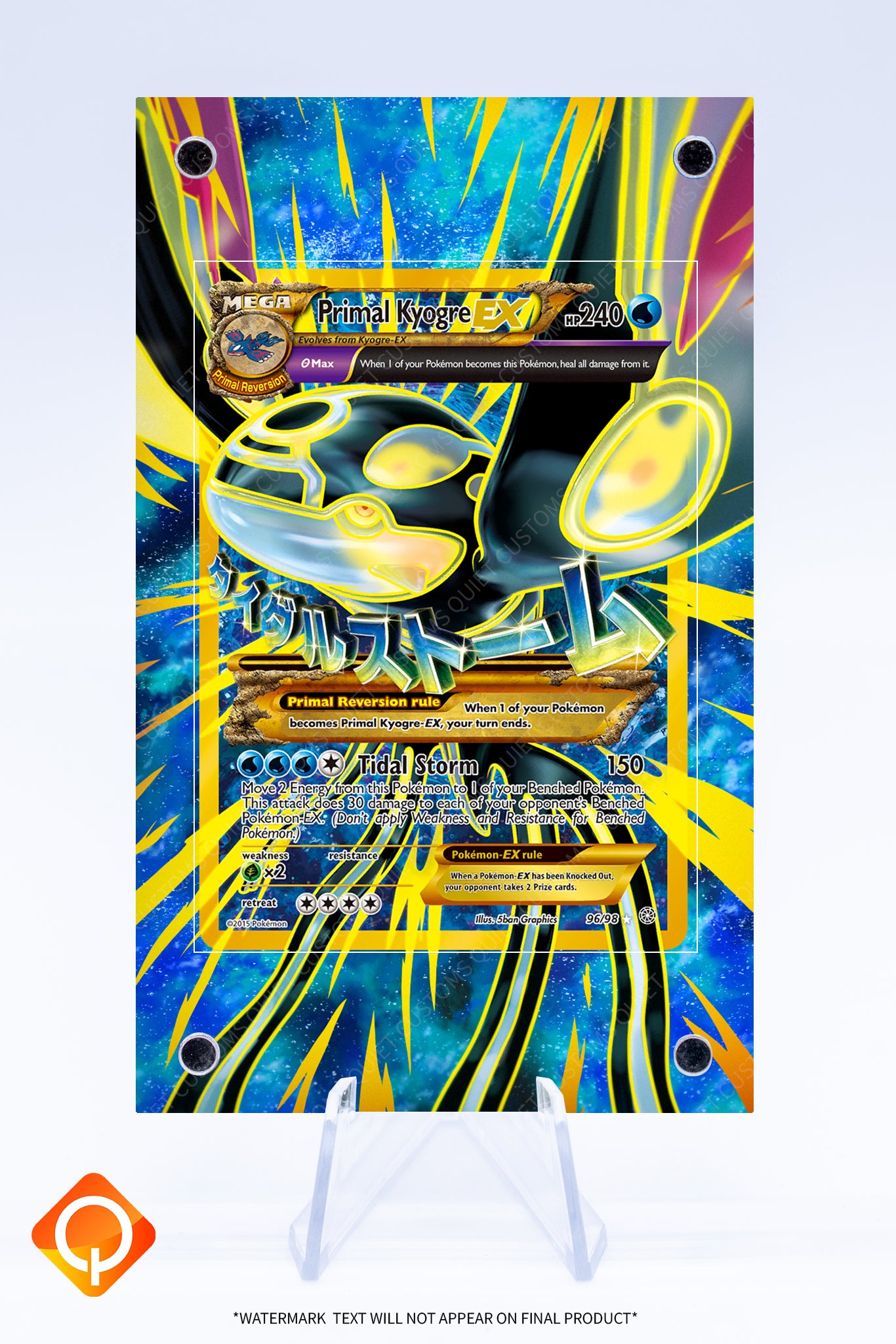 Kyogre EX (Primal) 96 98 Case | Art Guard (Ungraded)