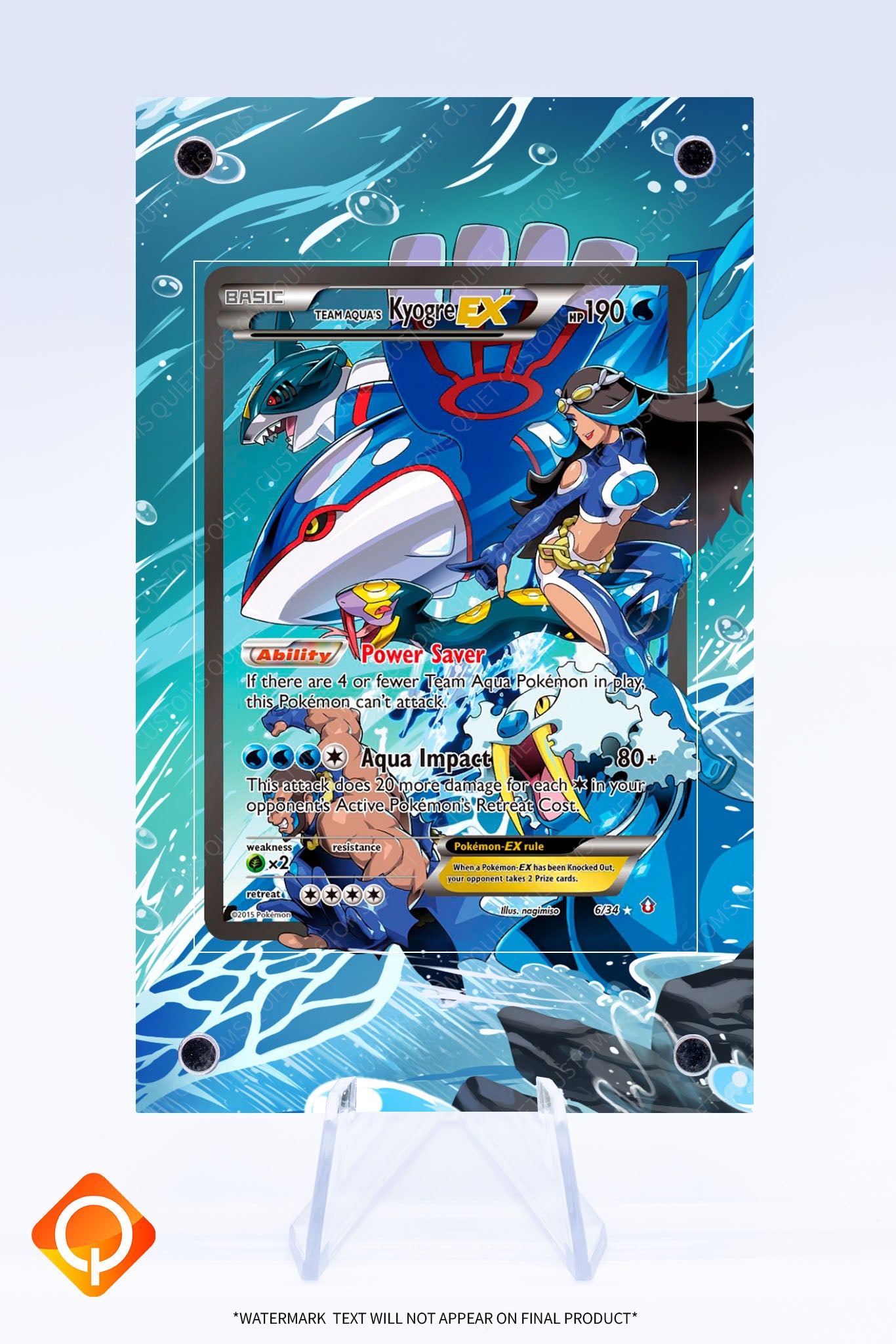 Kyogre EX 6 34 Case | Art Guard (Ungraded) Kyogre EX 6 34 Case | Art Guard (Ungraded)