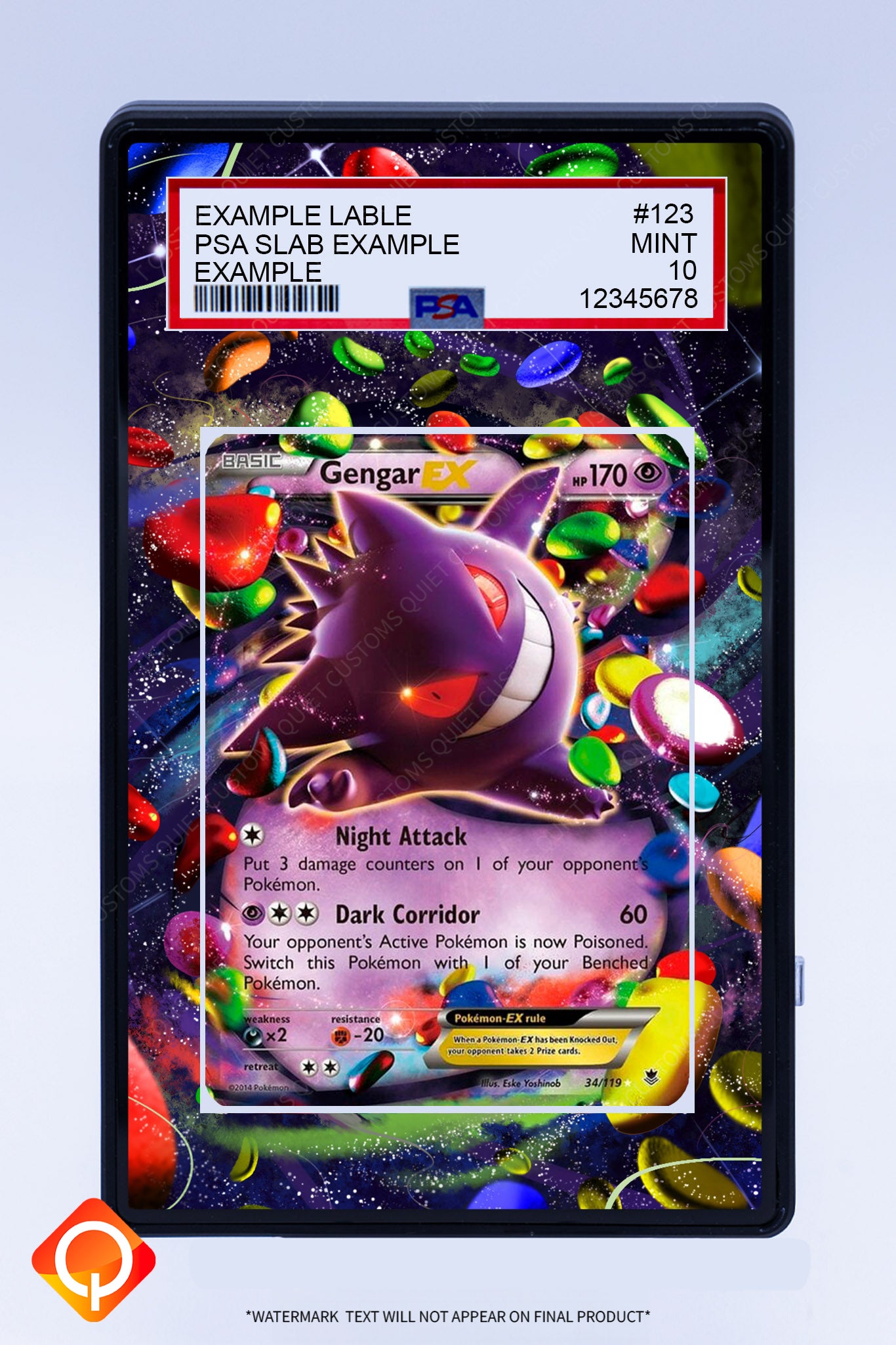 PSA 9 Gengar Pokmon Card PSA Graded Gengar Pokmon Card - PSA 9 Mint Condition From Base Set - Ultra Rare Holo PSA 9 Gengar Pokmon Card PSA Graded Gengar Pokmon Card - PSA 9 Mint Condition From Base Set - Ultra Rare Holo