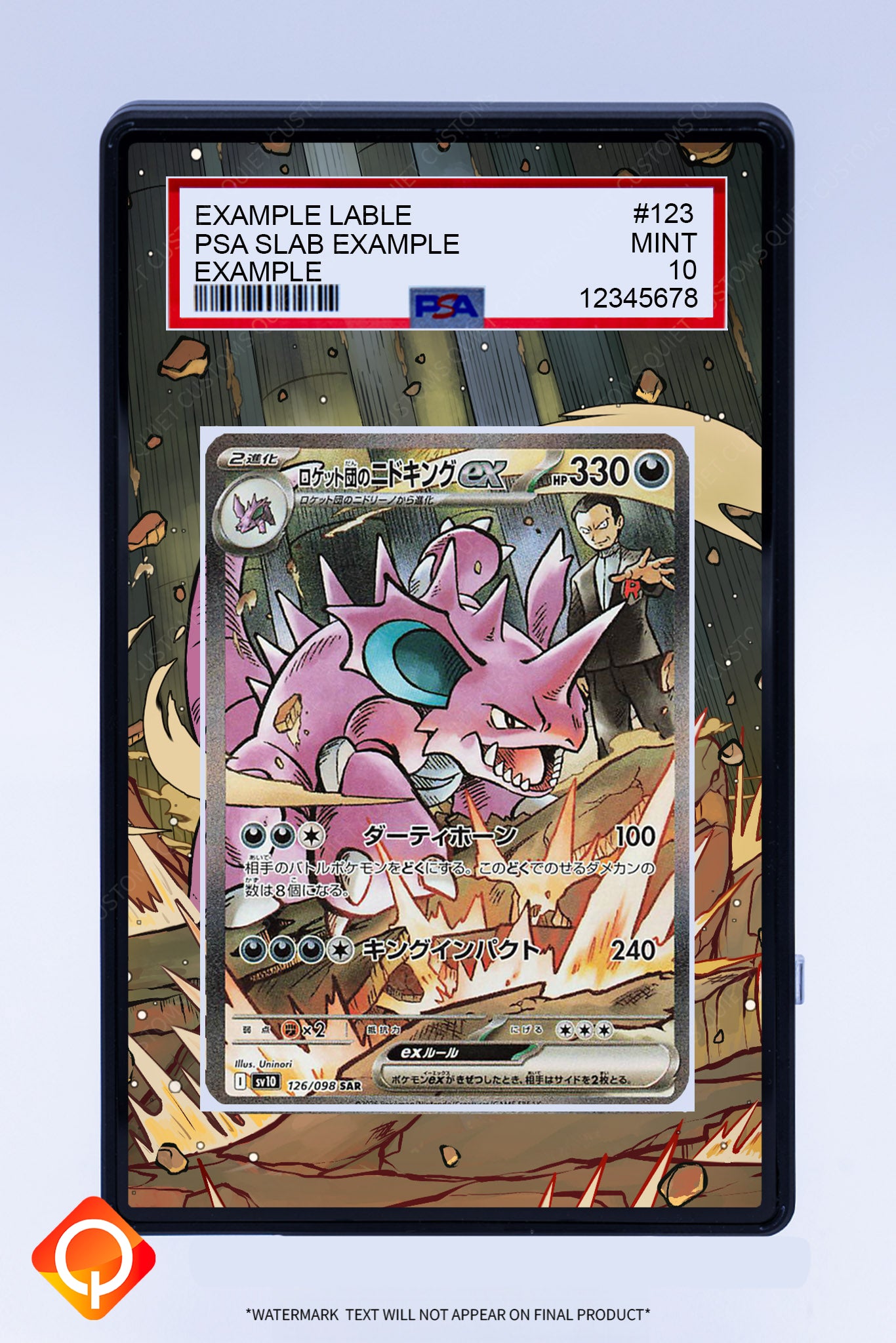 Nidoking EX 233 182 (Graded) Case Nidoking EX 233 182 (Graded) Case