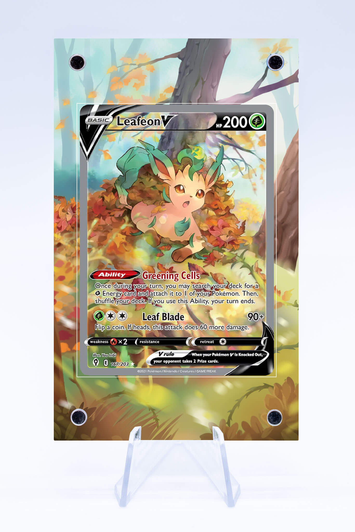 Leafeon V 167 203 Case | Evolving Skies | Art Guard (Ungraded) Leafeon V 167 203 Case | Evolving Skies | Art Guard (Ungraded)