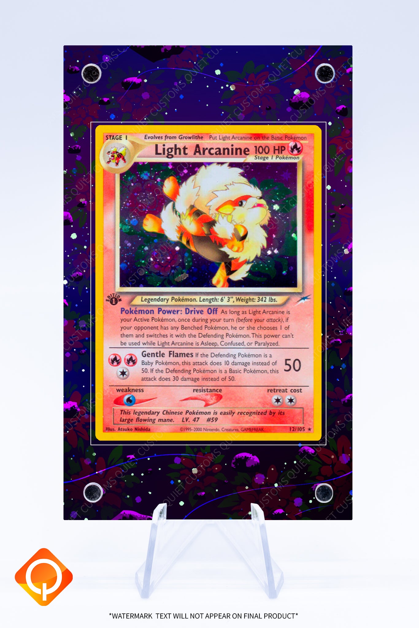 sell pokemon cards nyc Arcanine (Light) 12 105 Case