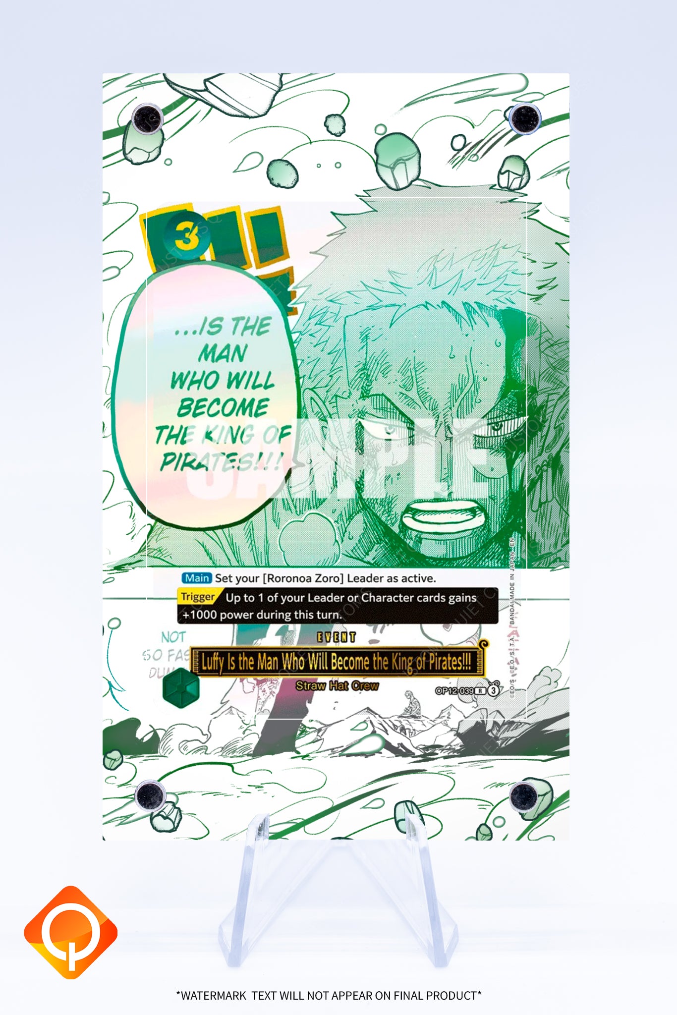 Luffy is the man who will become king of the pirates OP12-039 | ONE PIECE | Art Guard (Ungraded)