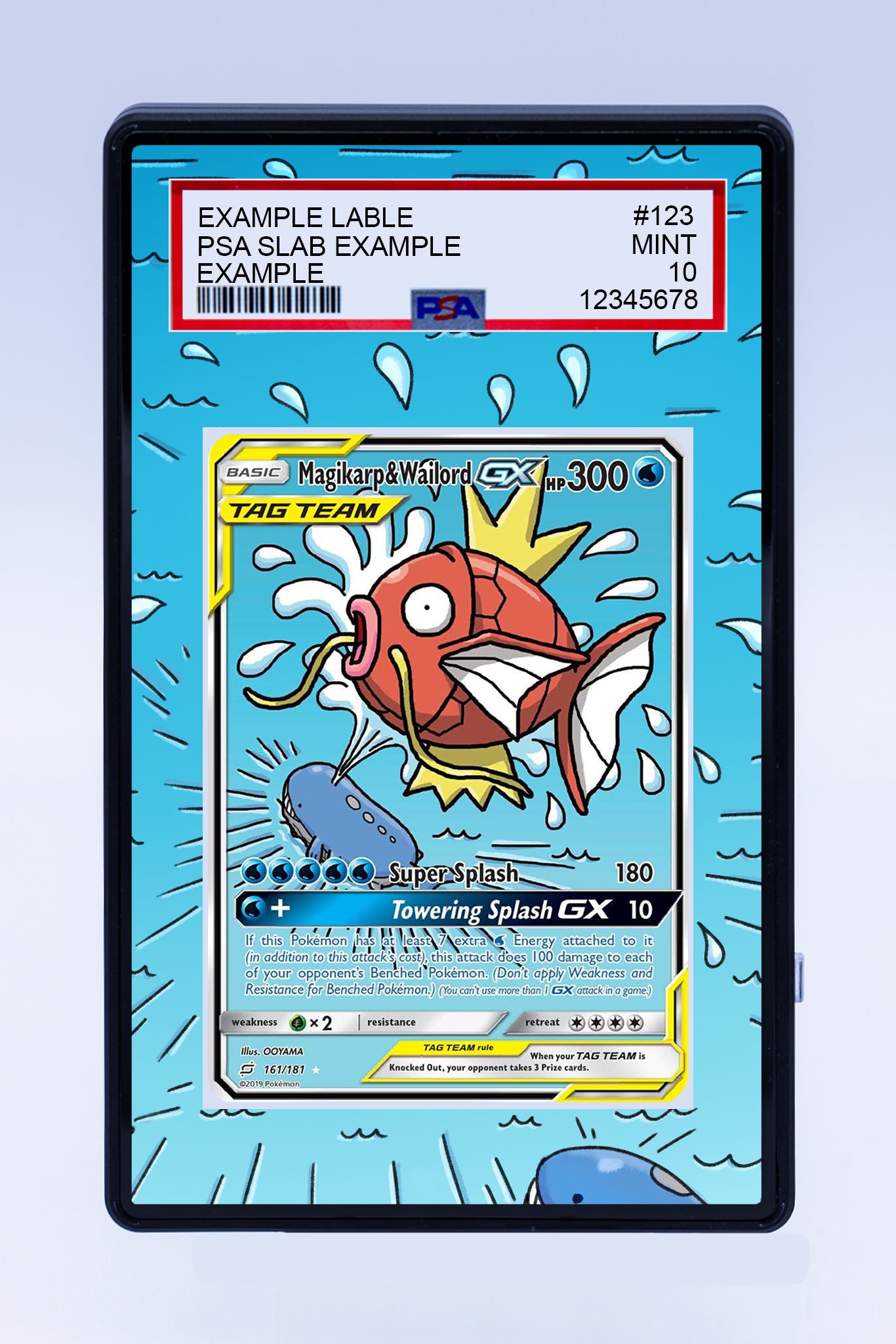 Magikarp and Wailord GX 161 181 (Graded) Case