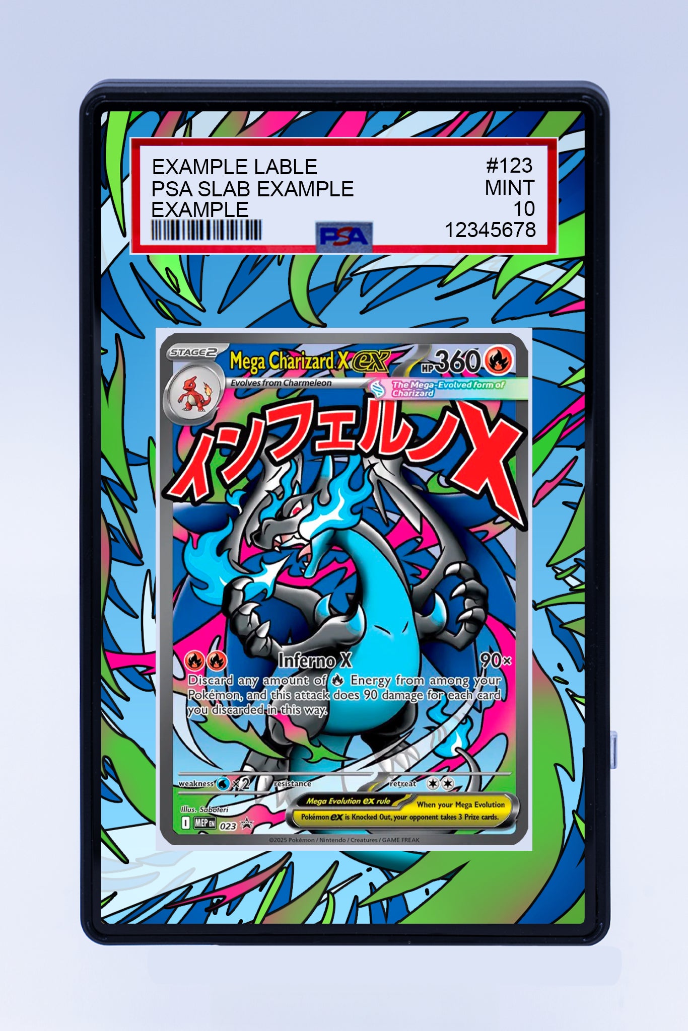 Charizard Mega X EX 023 Promo (Graded) Case