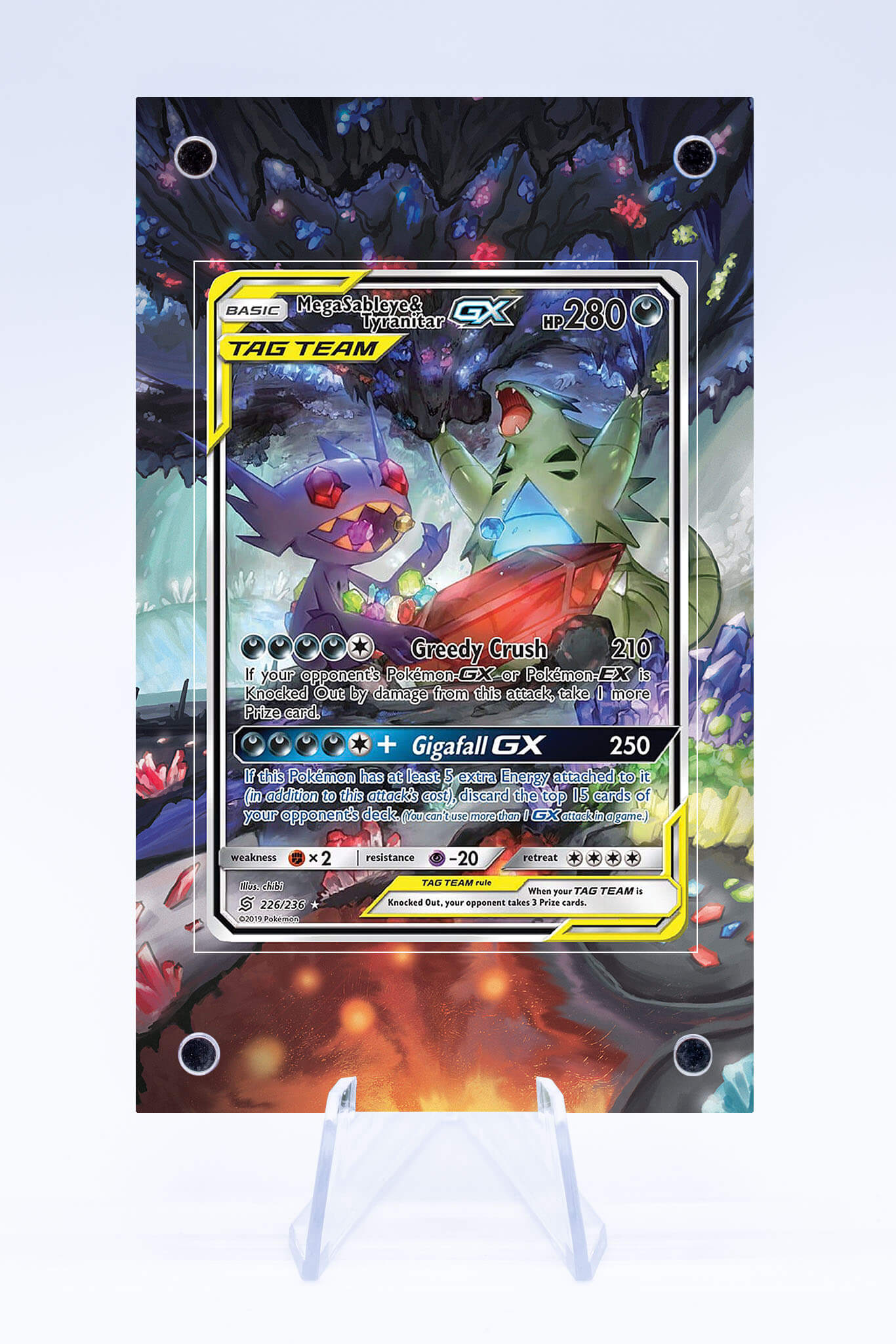 Mega Sableye and Tyranitar GX | Unified Minds | Art Guard (Ungraded) Mega Sableye and Tyranitar GX | Unified Minds | Art Guard (Ungraded)