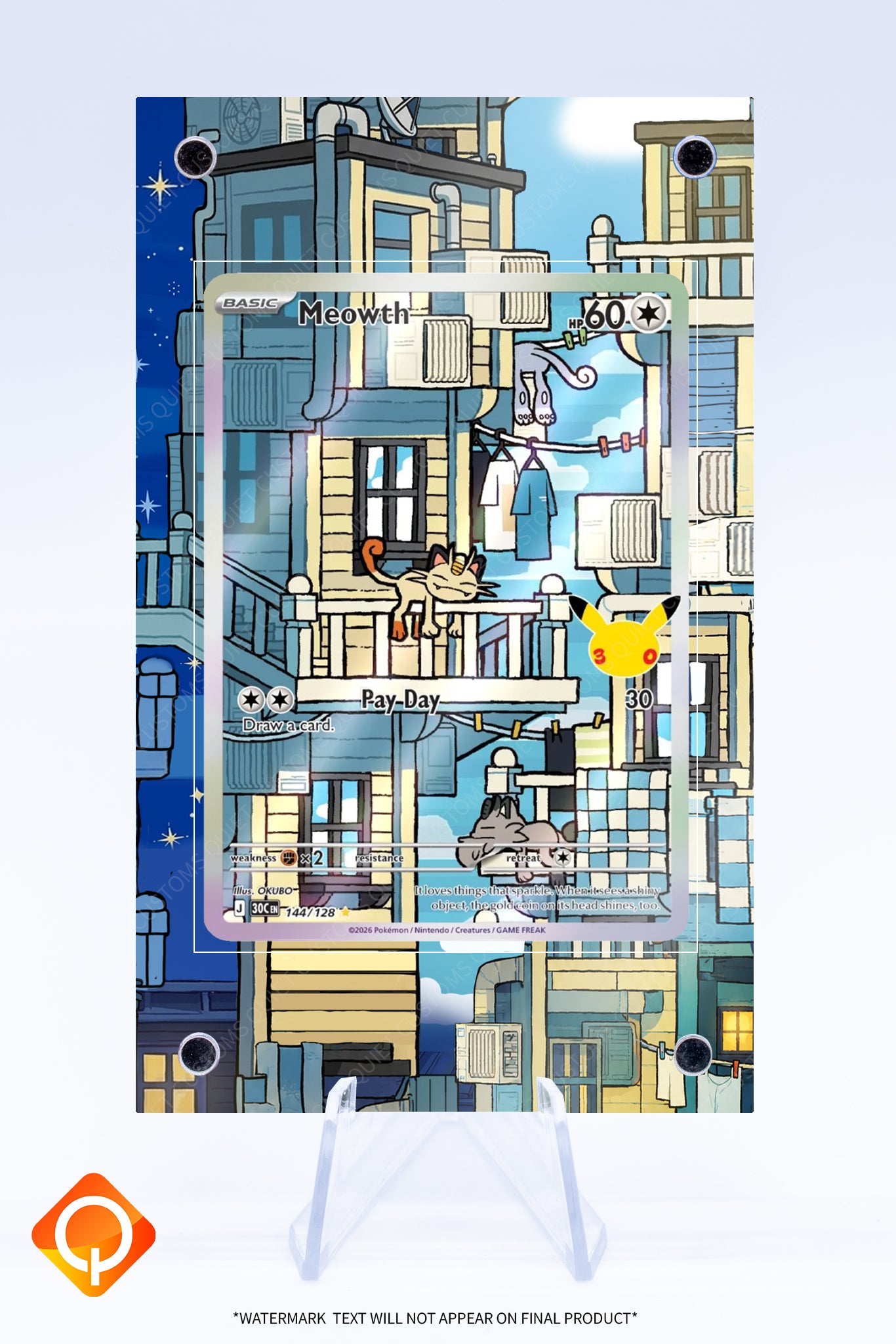 Meowth 144 128 Case | Art Guard (Ungraded)